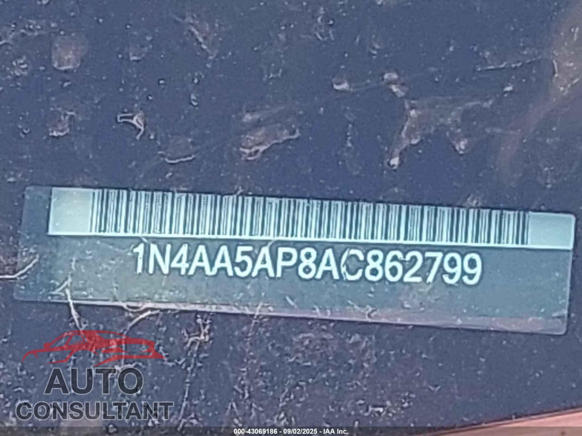 NISSAN MAXIMA 2010 - 1N4AA5AP8AC862799