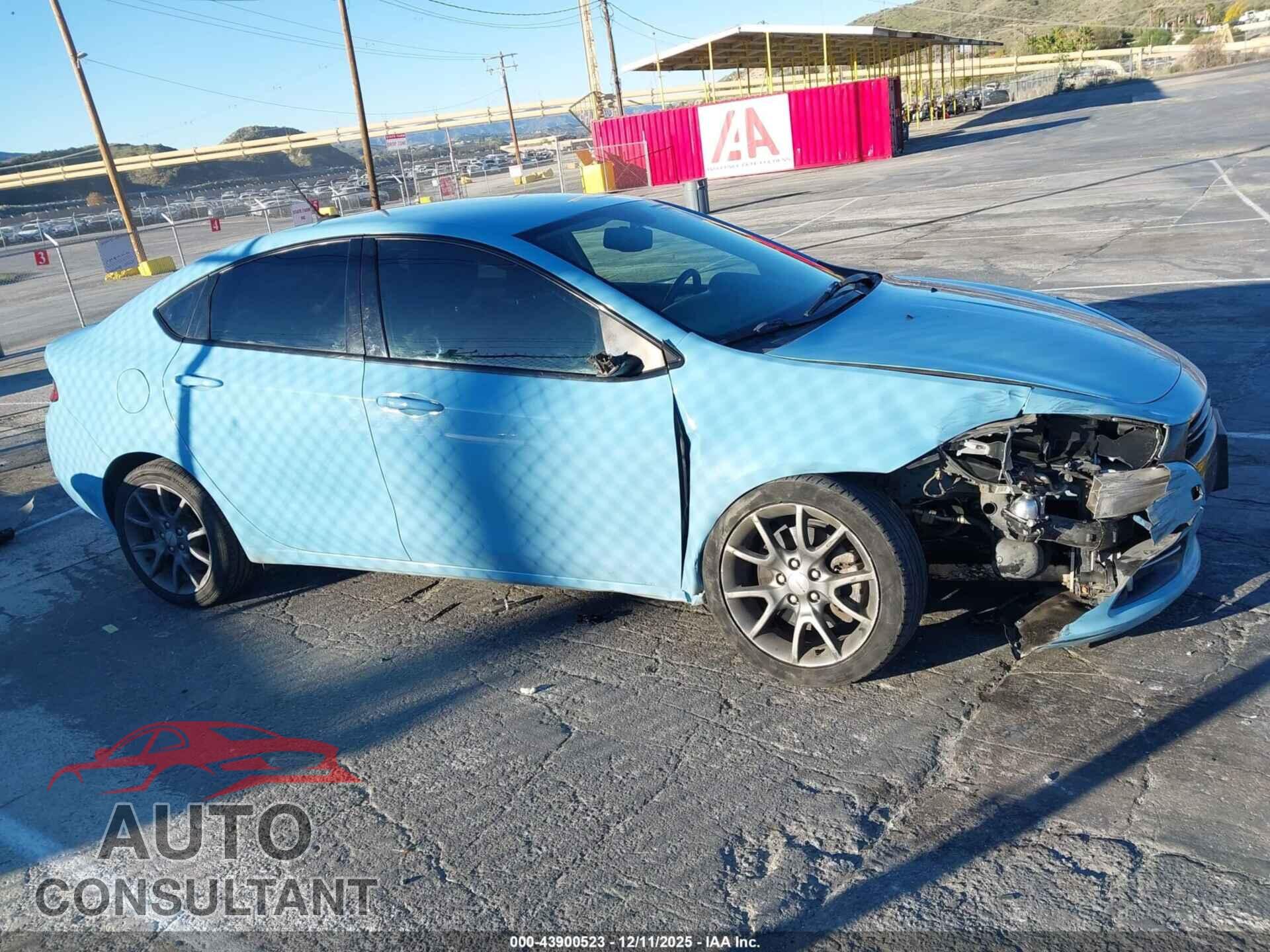 DODGE DART 2013 - 1C3CDFBA7DD298513
