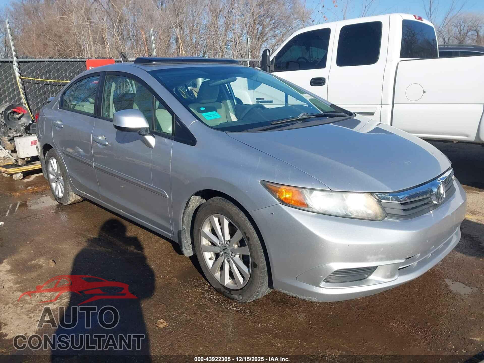 HONDA CIVIC 2012 - 19XFB2F85CE027638