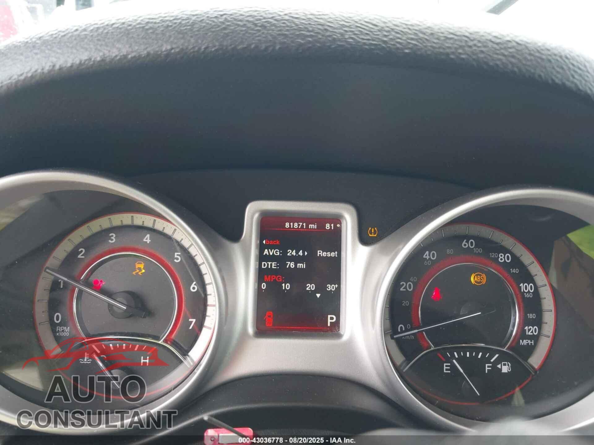 DODGE JOURNEY 2017 - 3C4PDCAB3HT560226