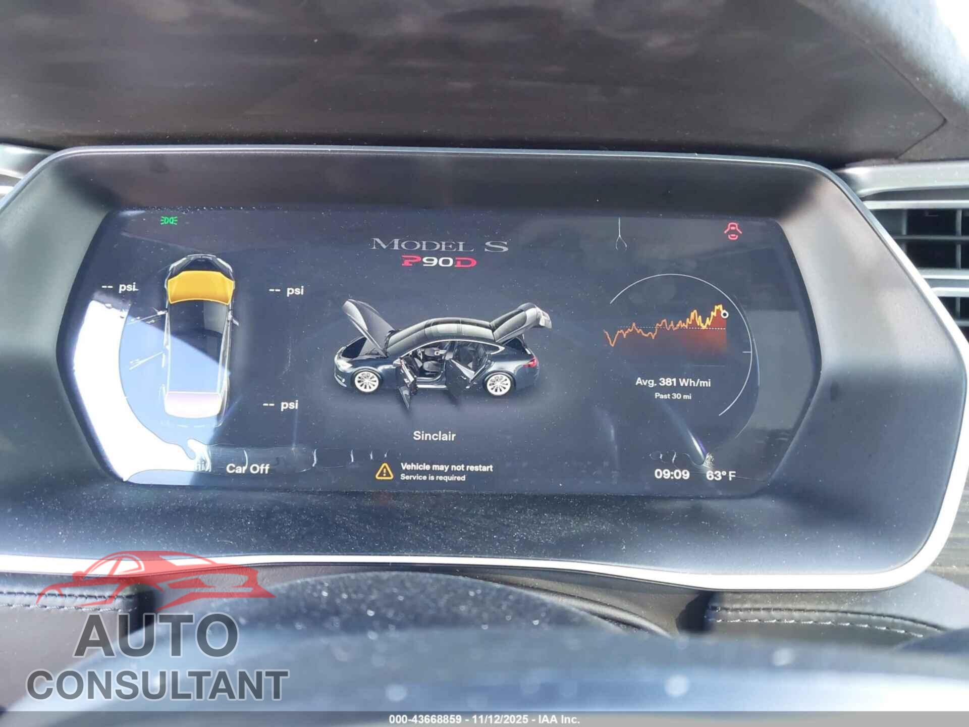 TESLA MODEL S 2016 - 5YJSA1E44GF164077