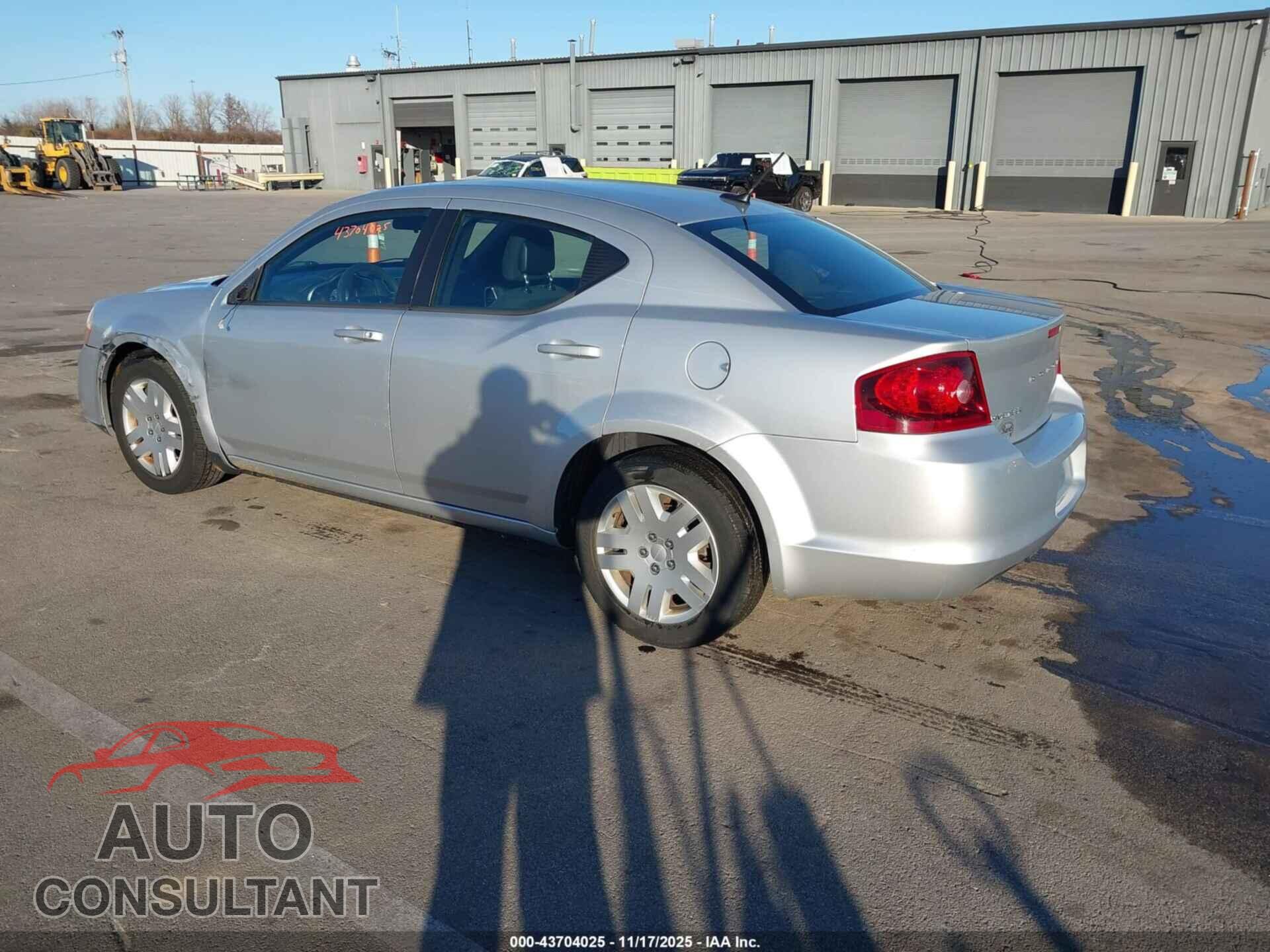 DODGE AVENGER 2012 - 1C3CDZAB8CN128357