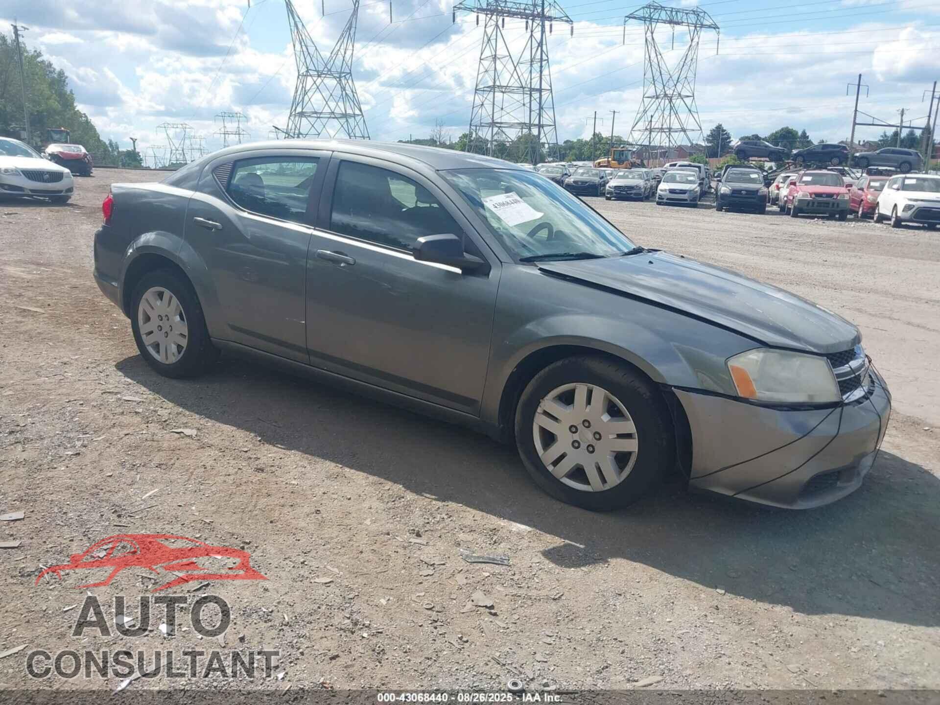 DODGE AVENGER 2012 - 1C3CDZAB0CN111584