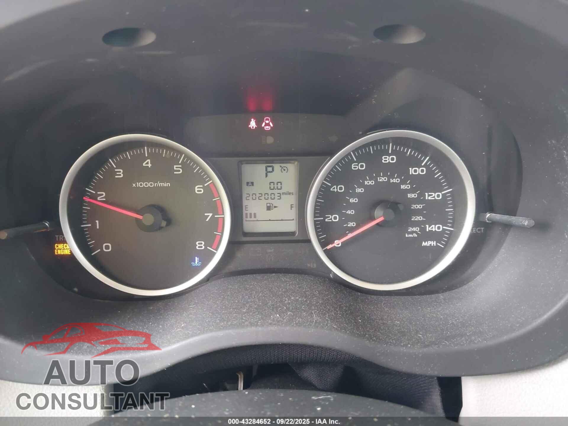 SUBARU FORESTER 2014 - JF2SJAEC8EH467921