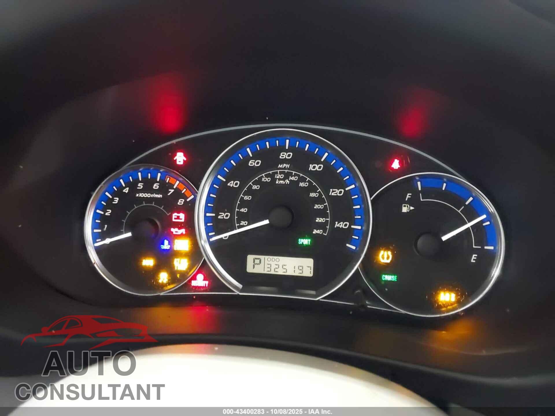 SUBARU FORESTER 2011 - JF2SHAEC9BH745314