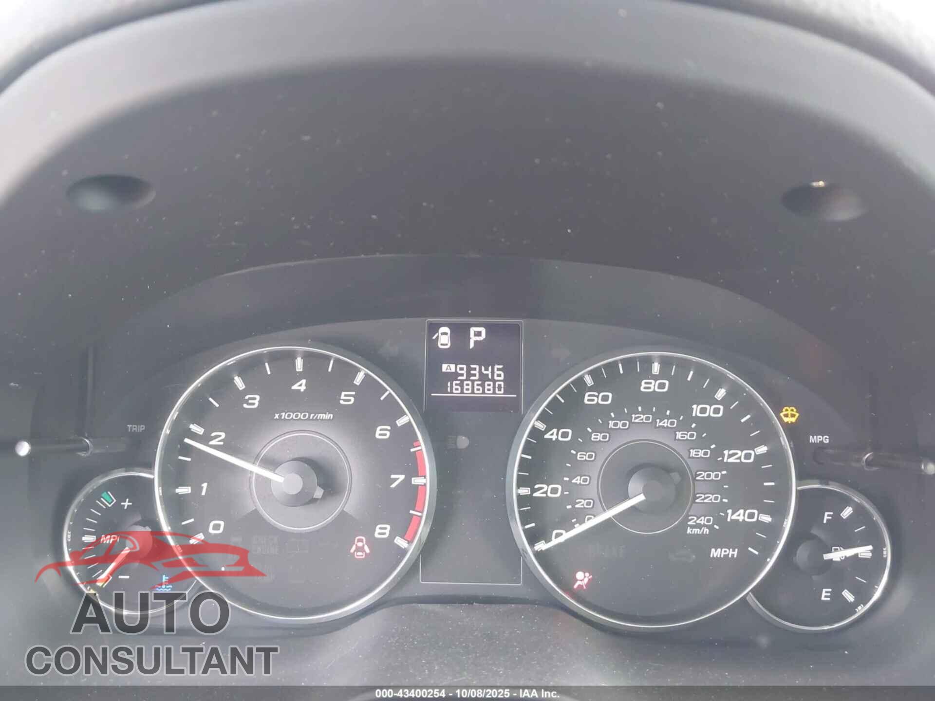 SUBARU OUTBACK 2011 - 4S4BRBCC1B3328024