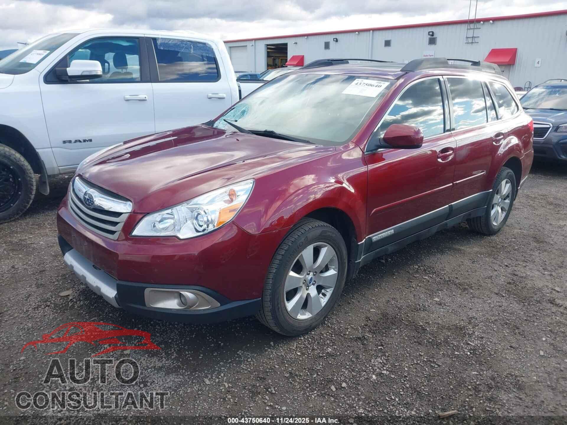 SUBARU OUTBACK 2012 - 4S4BRDKCXC2210560