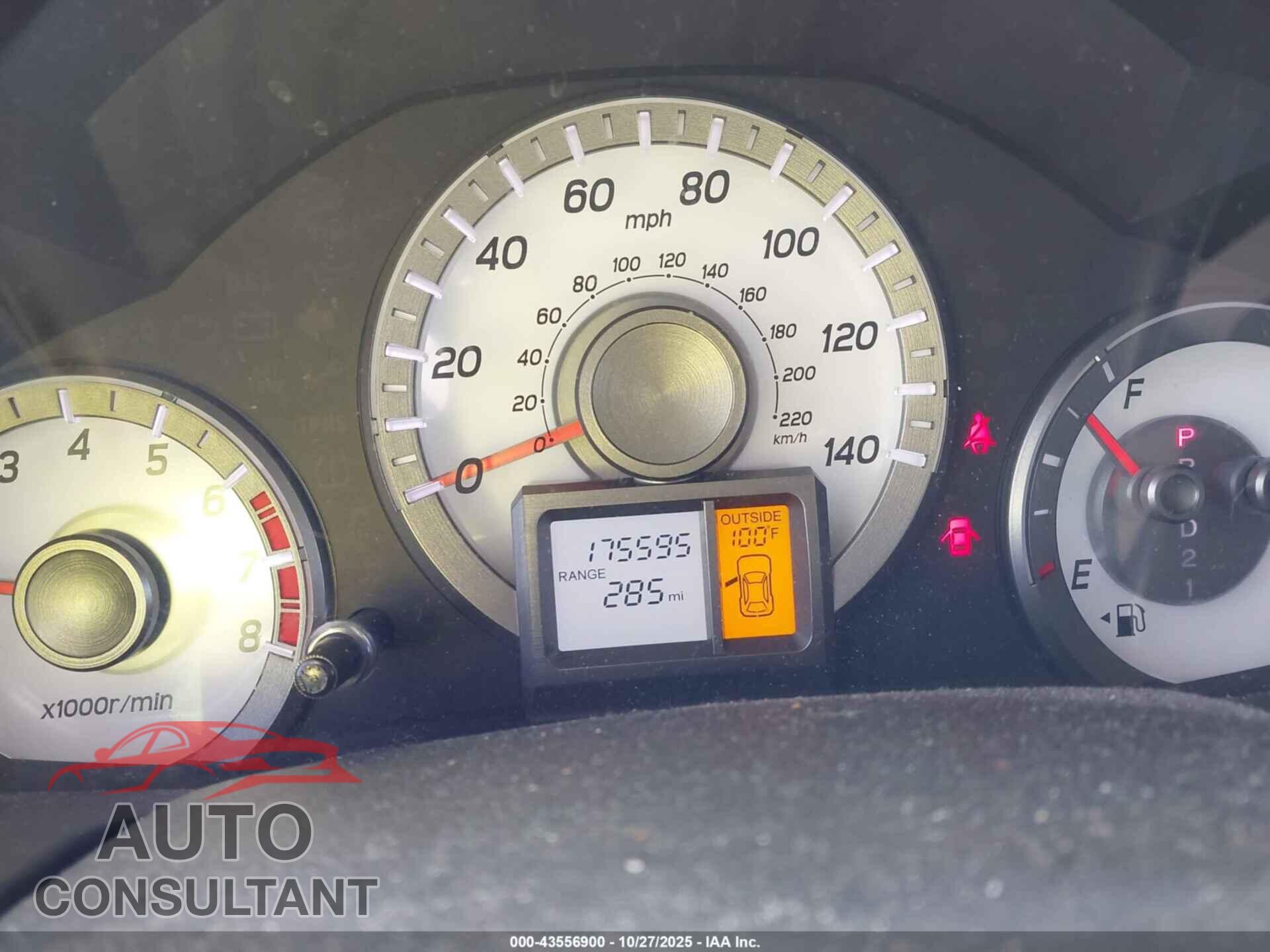 HONDA PILOT 2012 - 5FNYF3H41CB035663