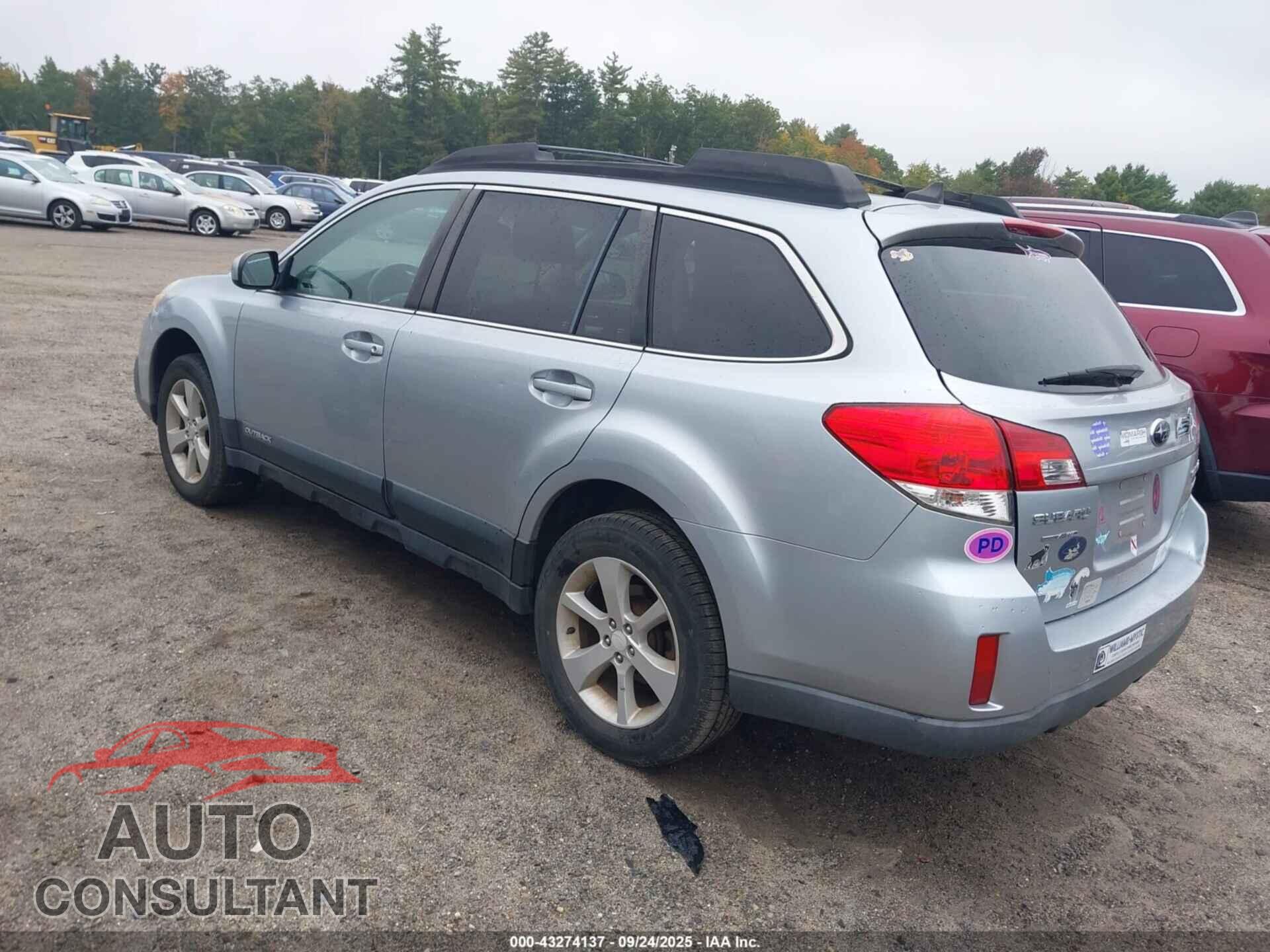 SUBARU OUTBACK 2014 - 4S4BRBCC7E3328307