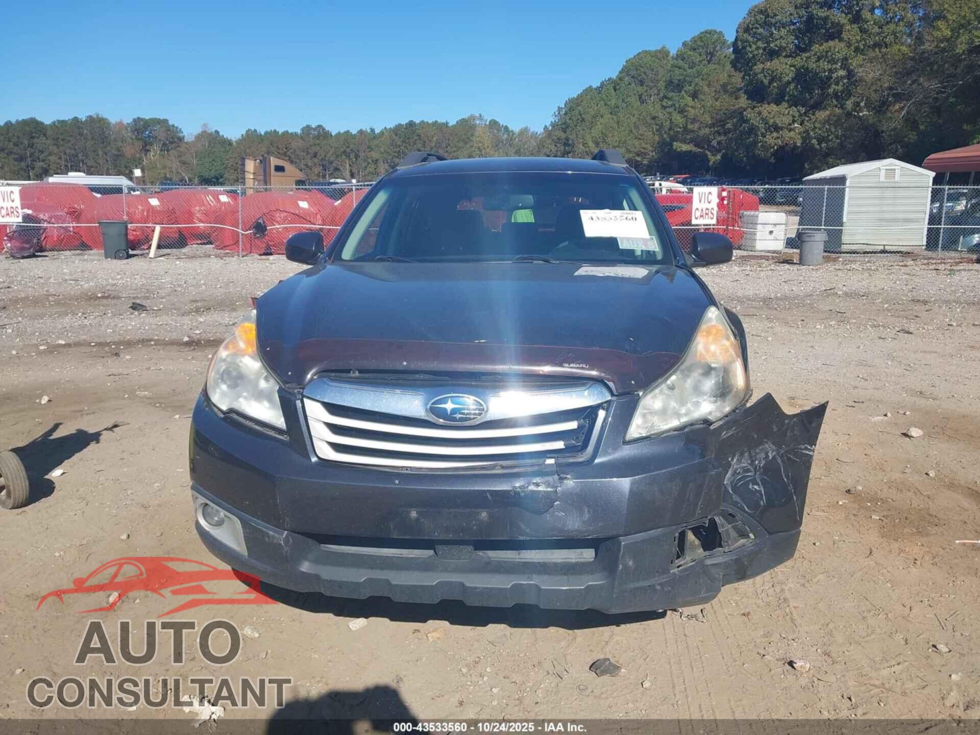 SUBARU OUTBACK 2012 - 4S4BRCCC8C3294462