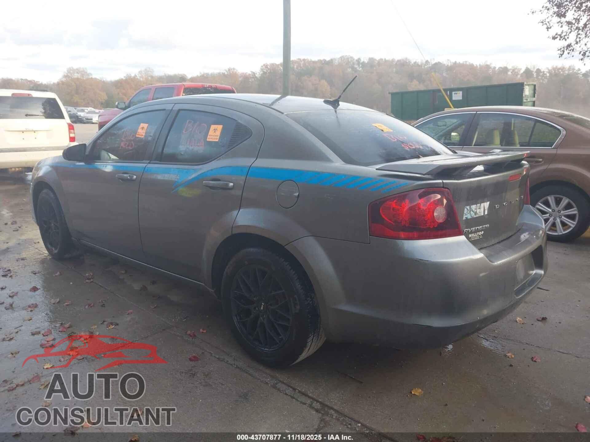 DODGE AVENGER 2013 - 1C3CDZAB6DN628695