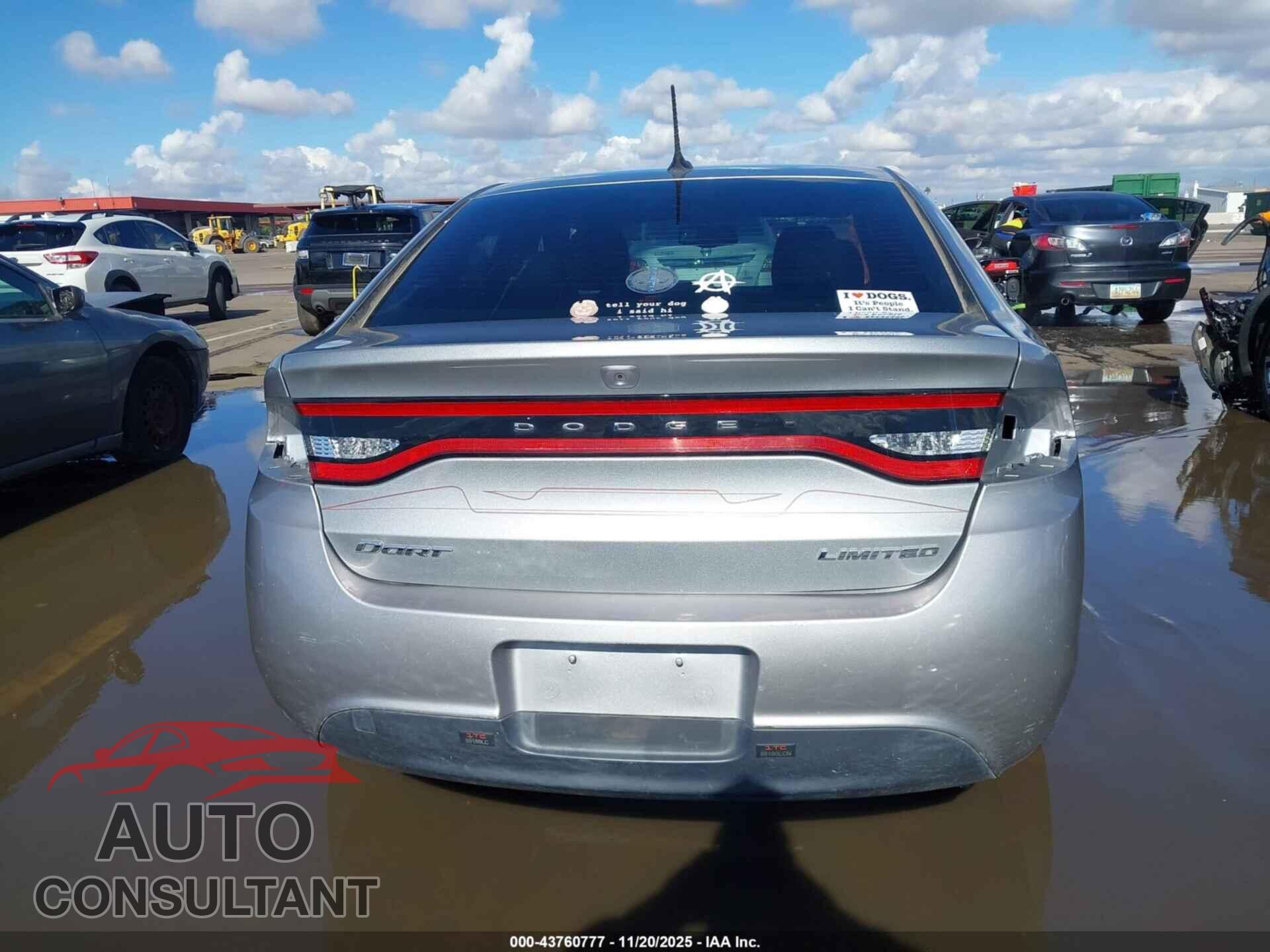 DODGE DART 2015 - 1C3CDFCB0FD166509
