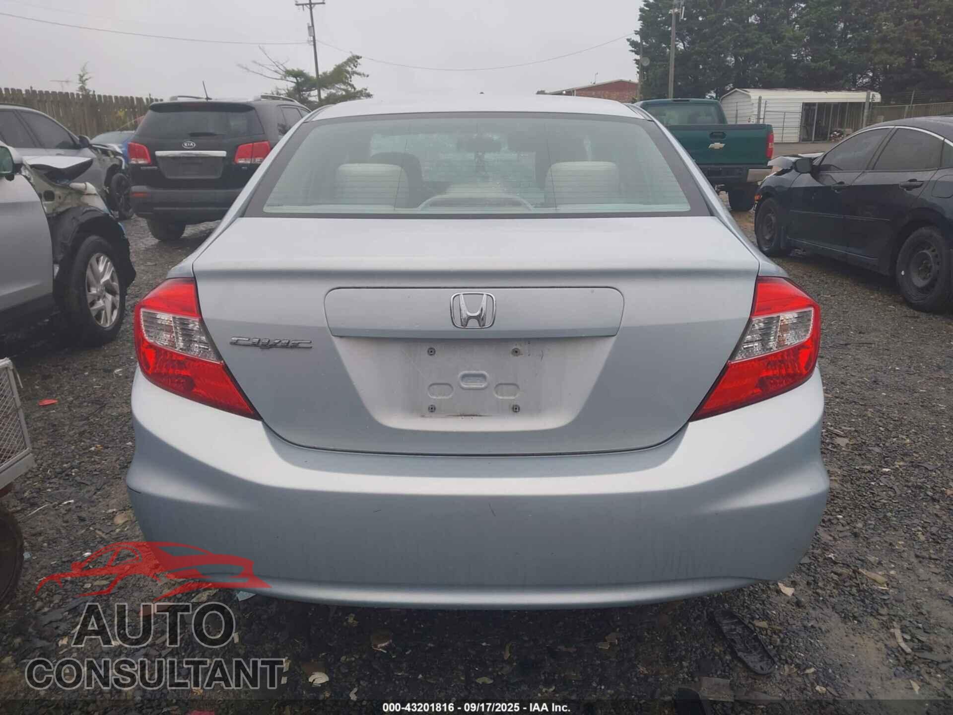 HONDA CIVIC 2012 - 2HGFB2F57CH599449