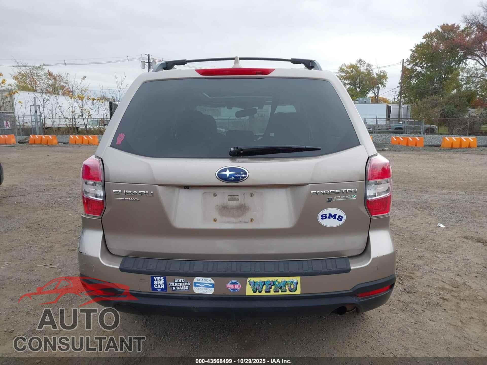 SUBARU FORESTER 2016 - JF2SJAFC2GH433698