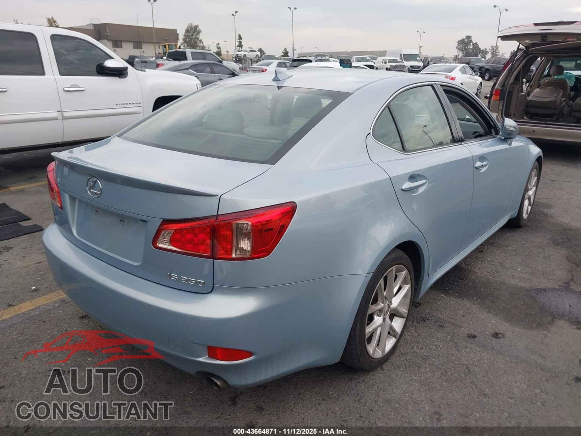 LEXUS IS 250 2012 - JTHBF5C29C5162300