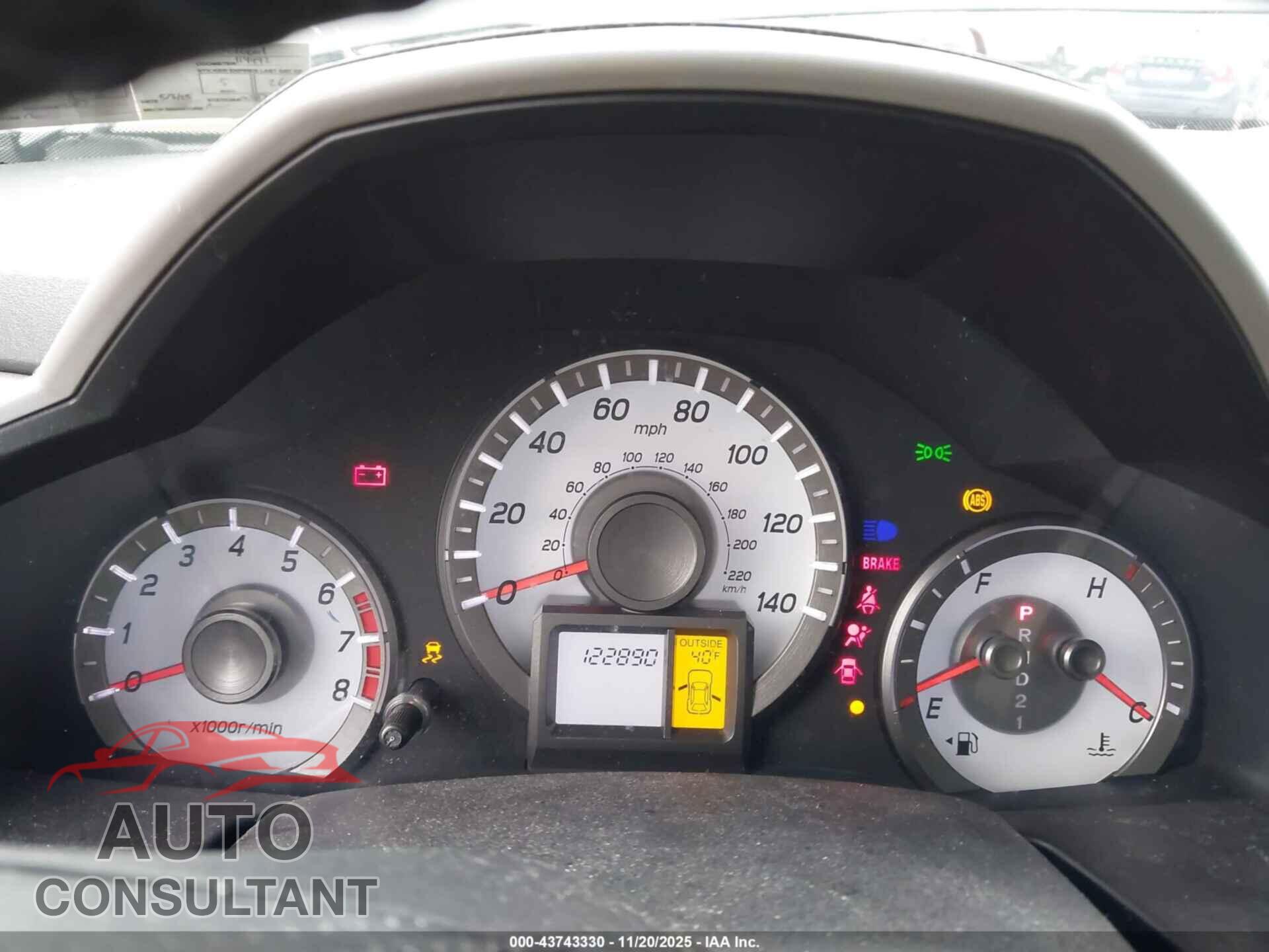 HONDA PILOT 2012 - 5FNYF4H76CB010001
