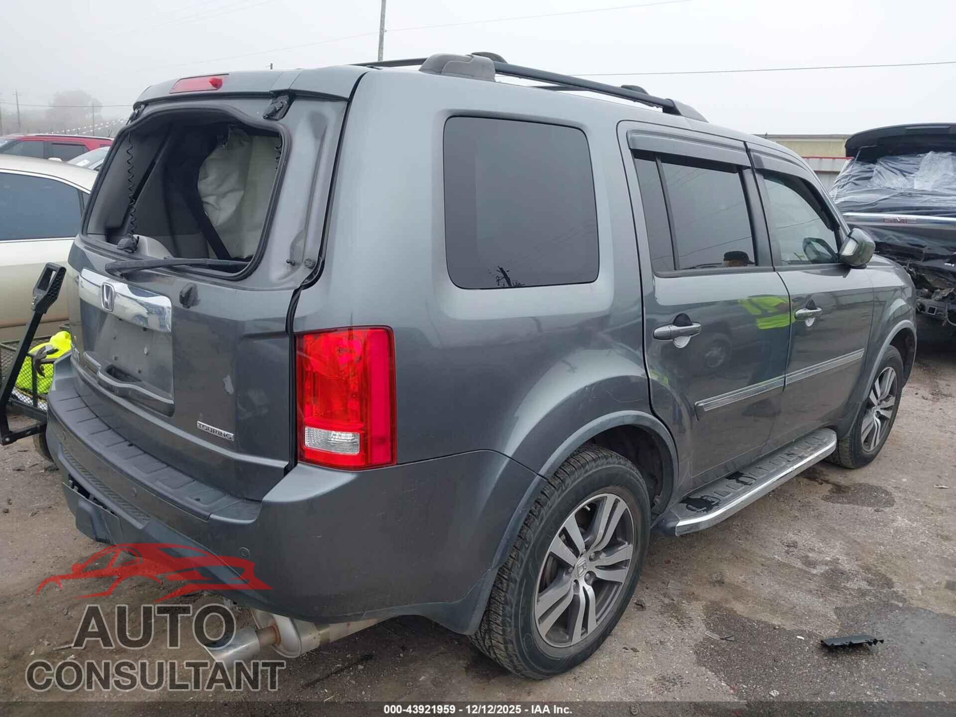 HONDA PILOT 2012 - 5FNYF3H98CB041861