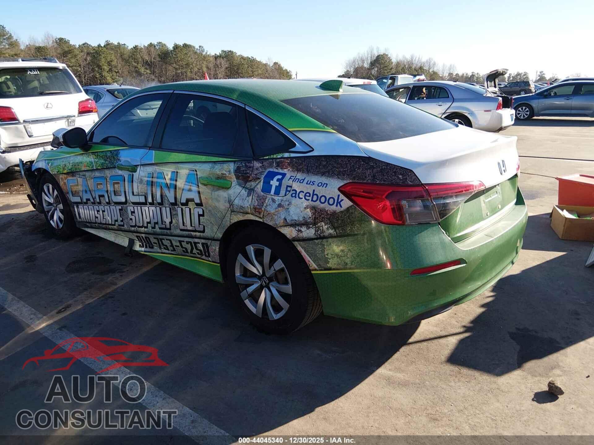 HONDA CIVIC 2022 - 2HGFE2F26NH551831
