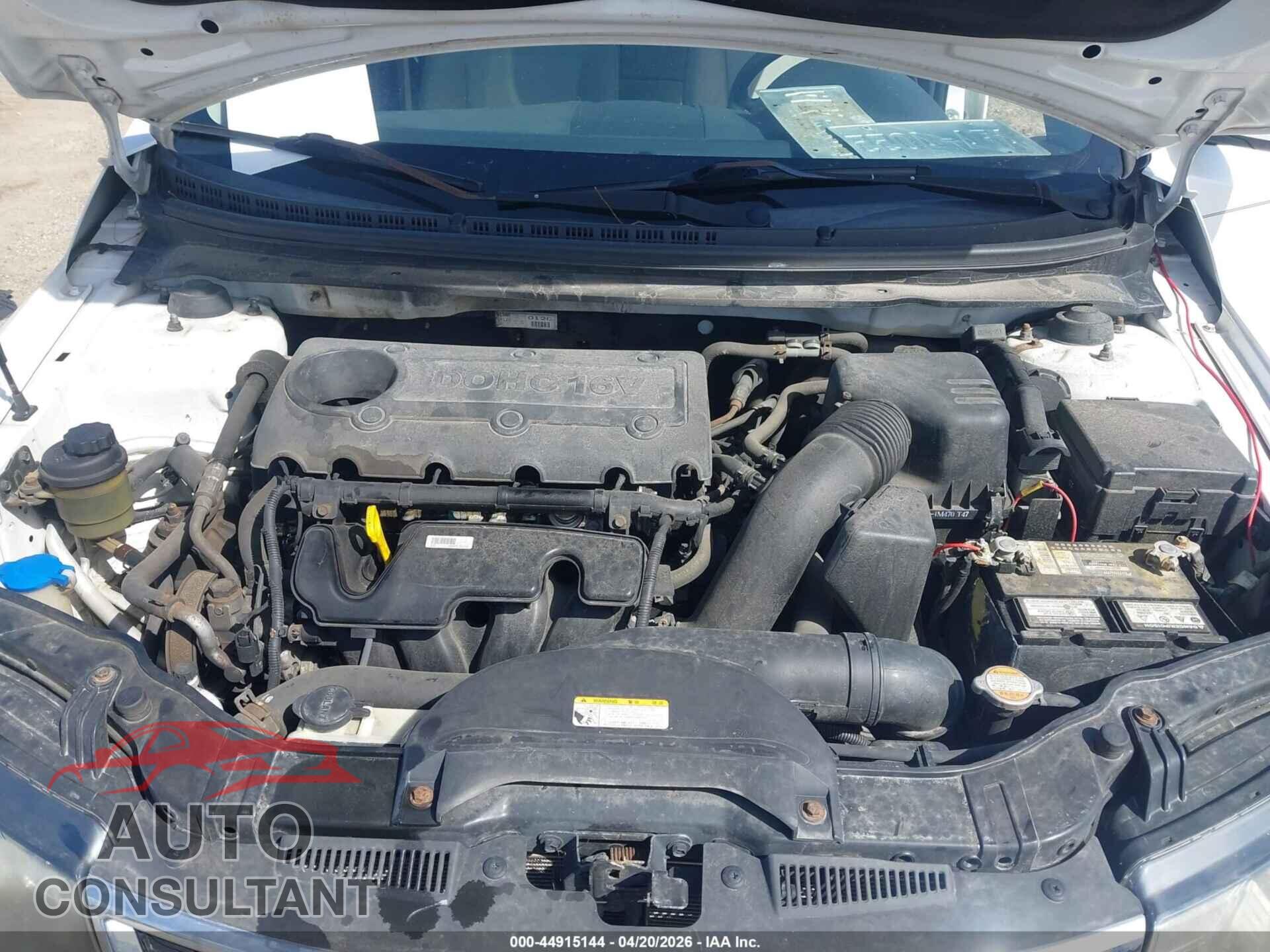 KIA FORTE 2012 - KNAFU4A26C5582714