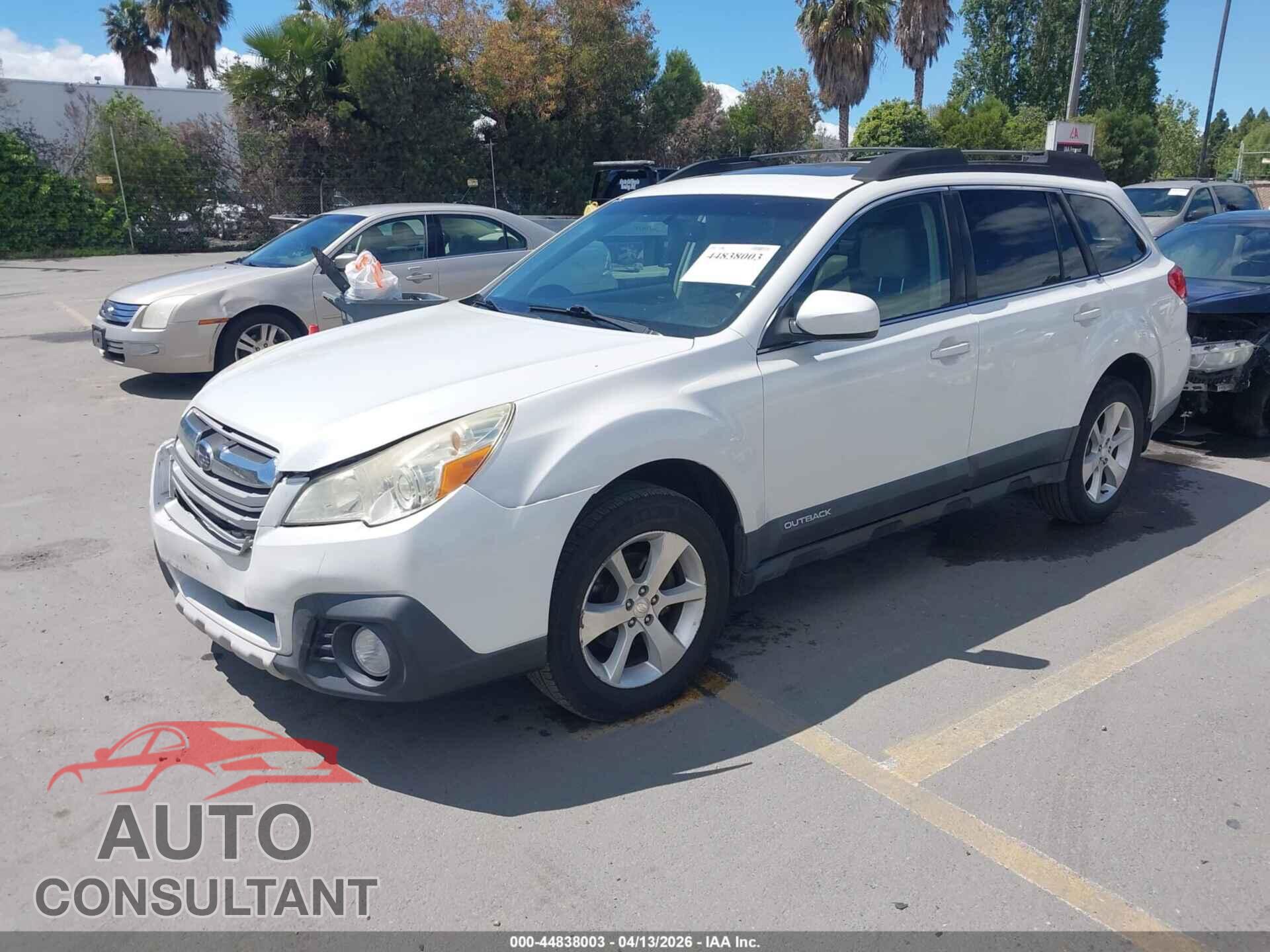 SUBARU OUTBACK 2013 - 4S4BRBLC3D3311759