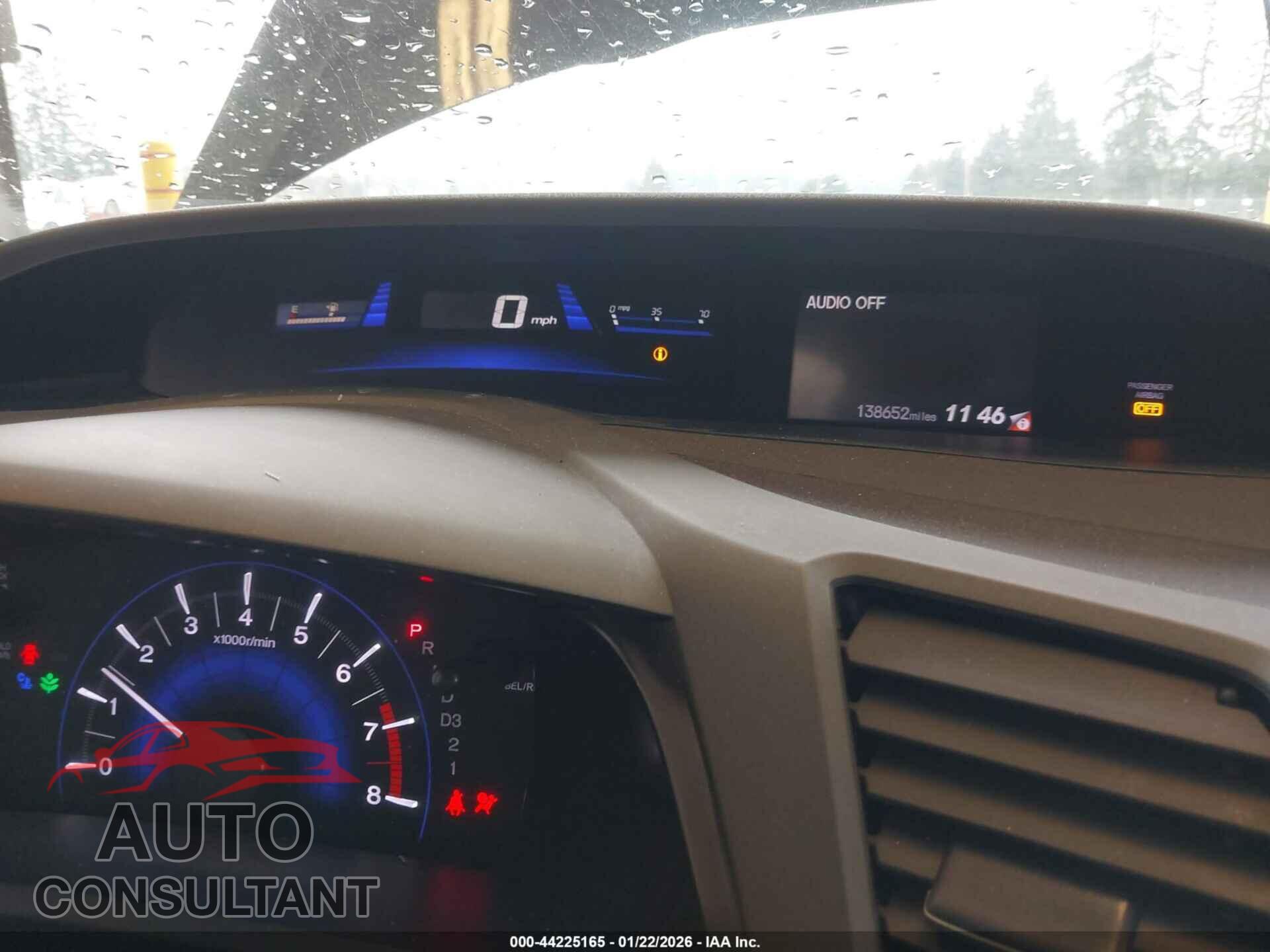 HONDA CIVIC 2012 - 2HGFB2F56CH540327