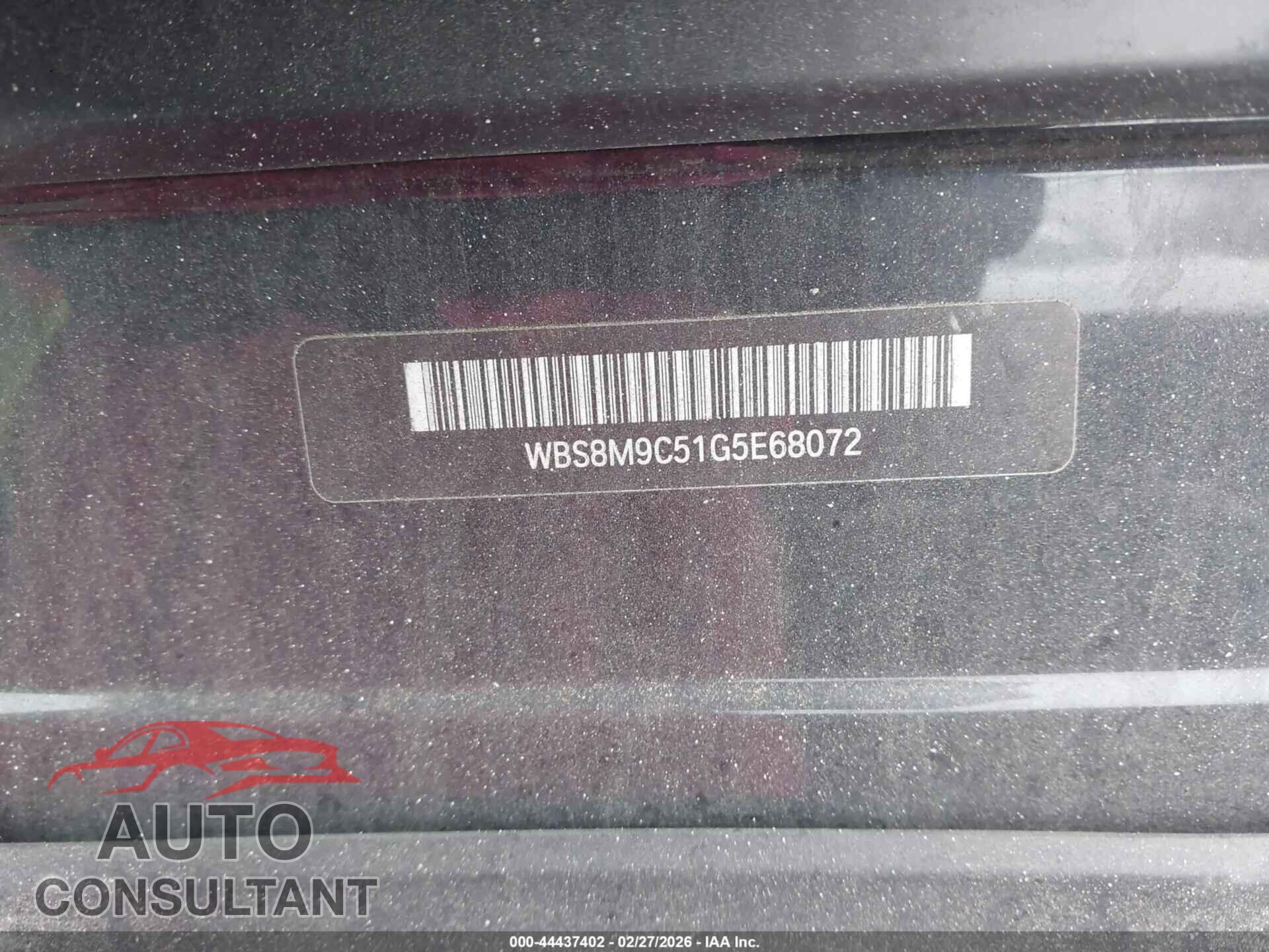 BMW M3 2016 - WBS8M9C51G5E68072