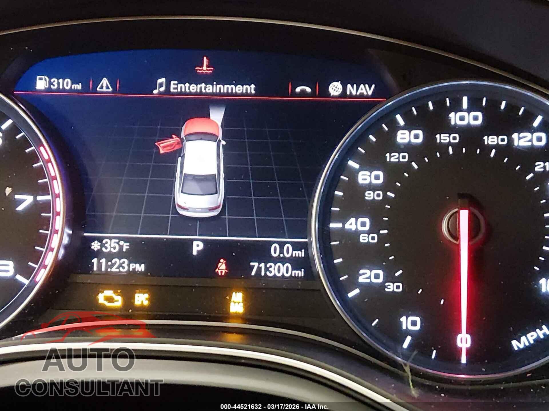 AUDI A6 2017 - WAUF3AFC7HN045103