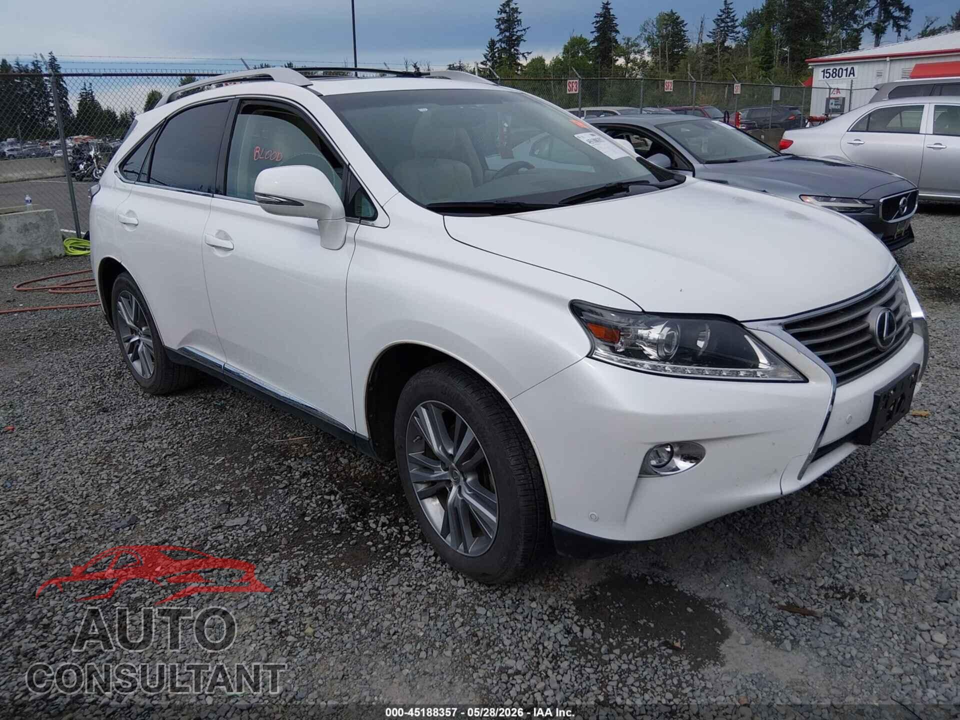 LEXUS RX 350 2015 - 2T2BK1BA6FC327057