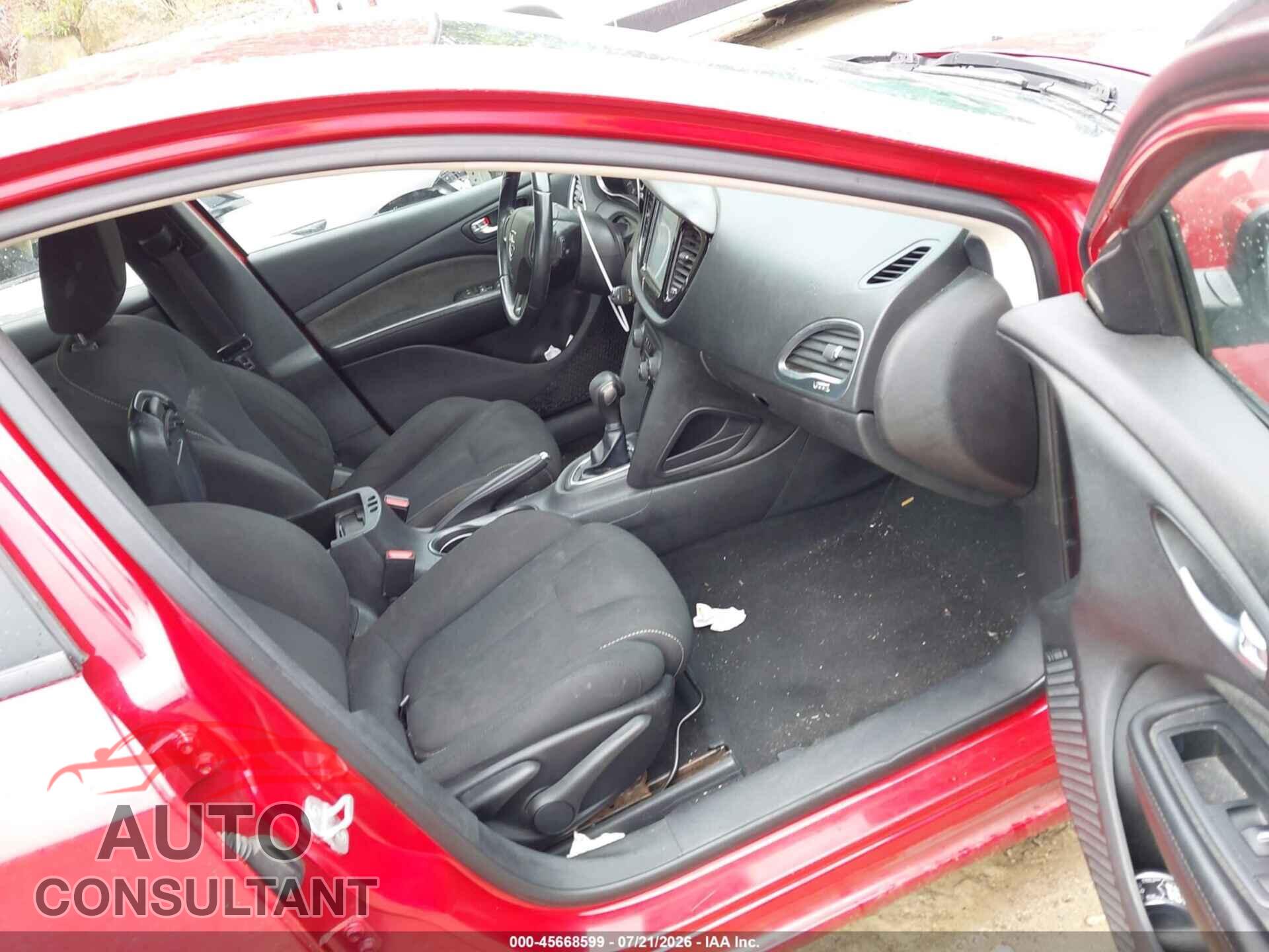 DODGE DART 2013 - 1C3CDFBA1DD210457