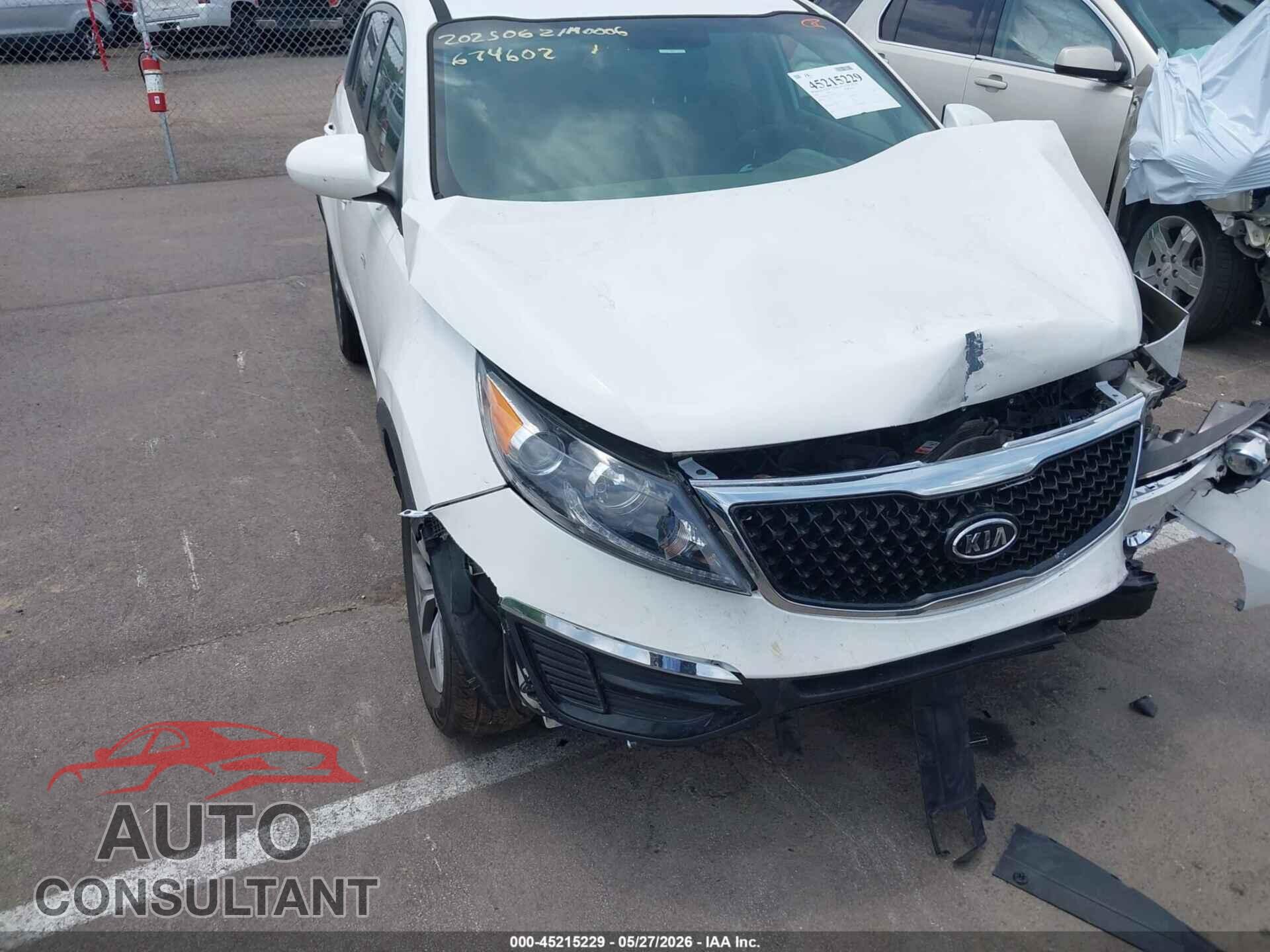 KIA SPORTAGE 2015 - KNDPB3AC5F7674602