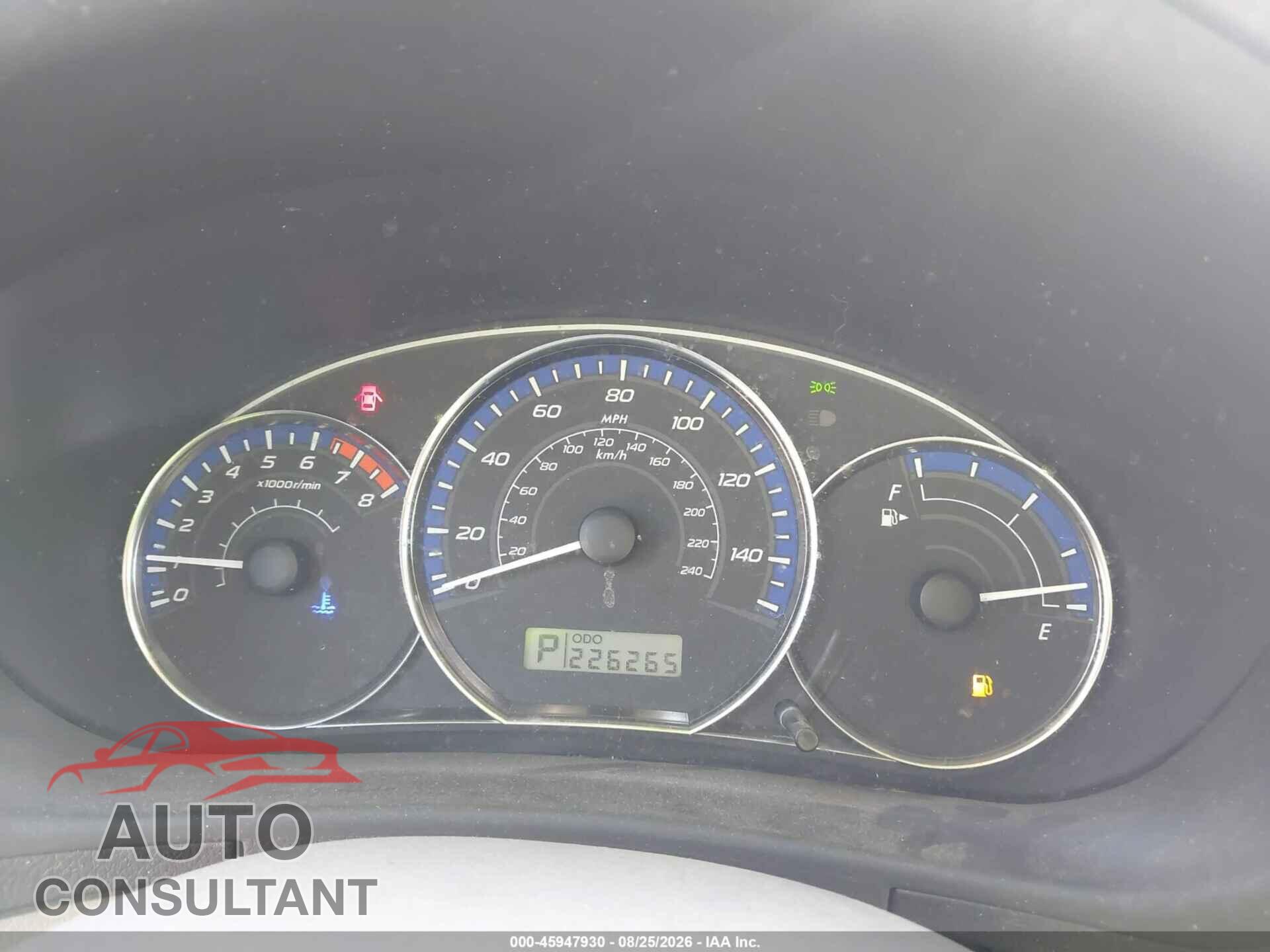 SUBARU FORESTER 2012 - JF2SHAEC3CH417792
