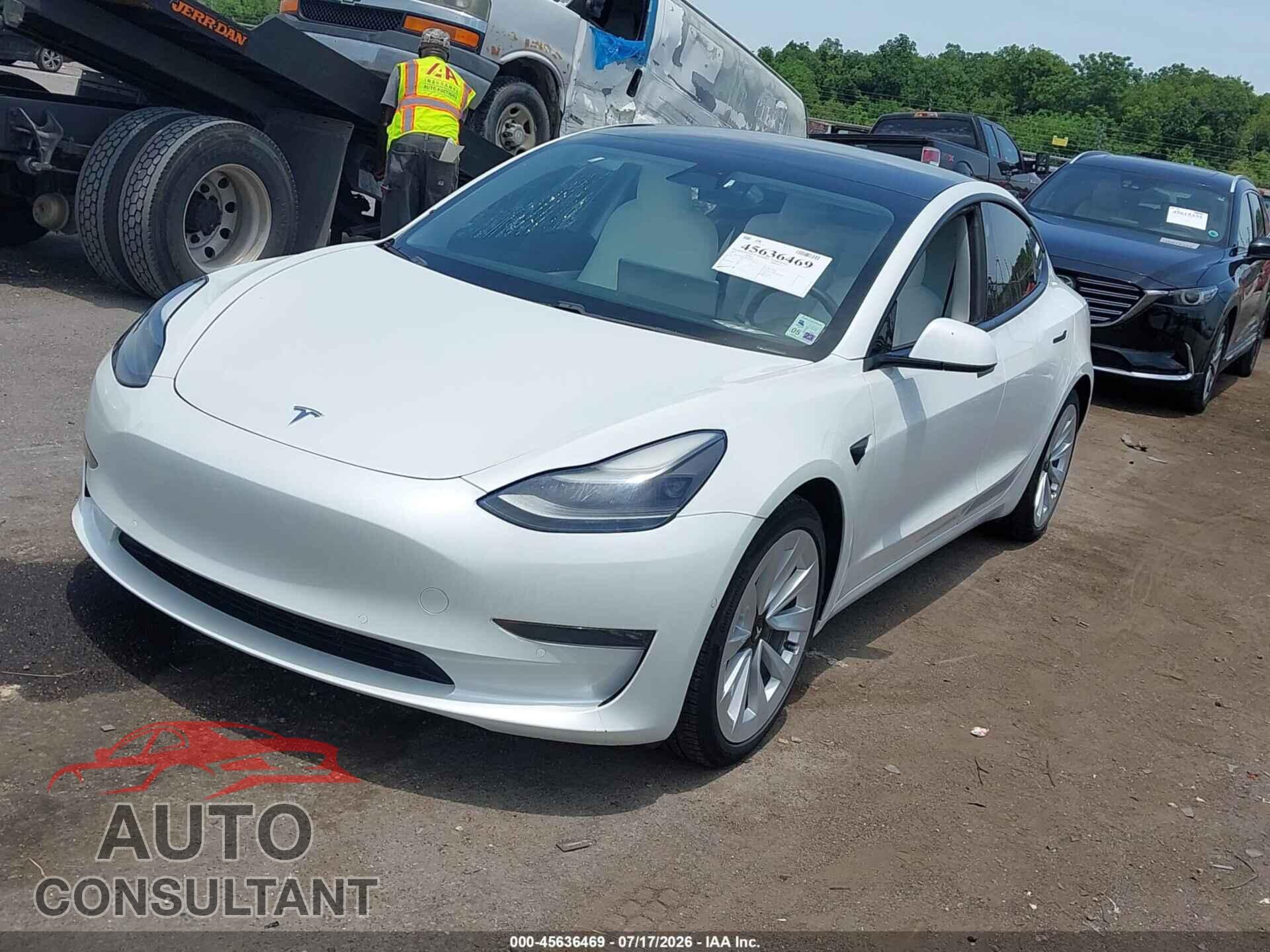 TESLA MODEL 3 2021 - 5YJ3E1EB2MF919200