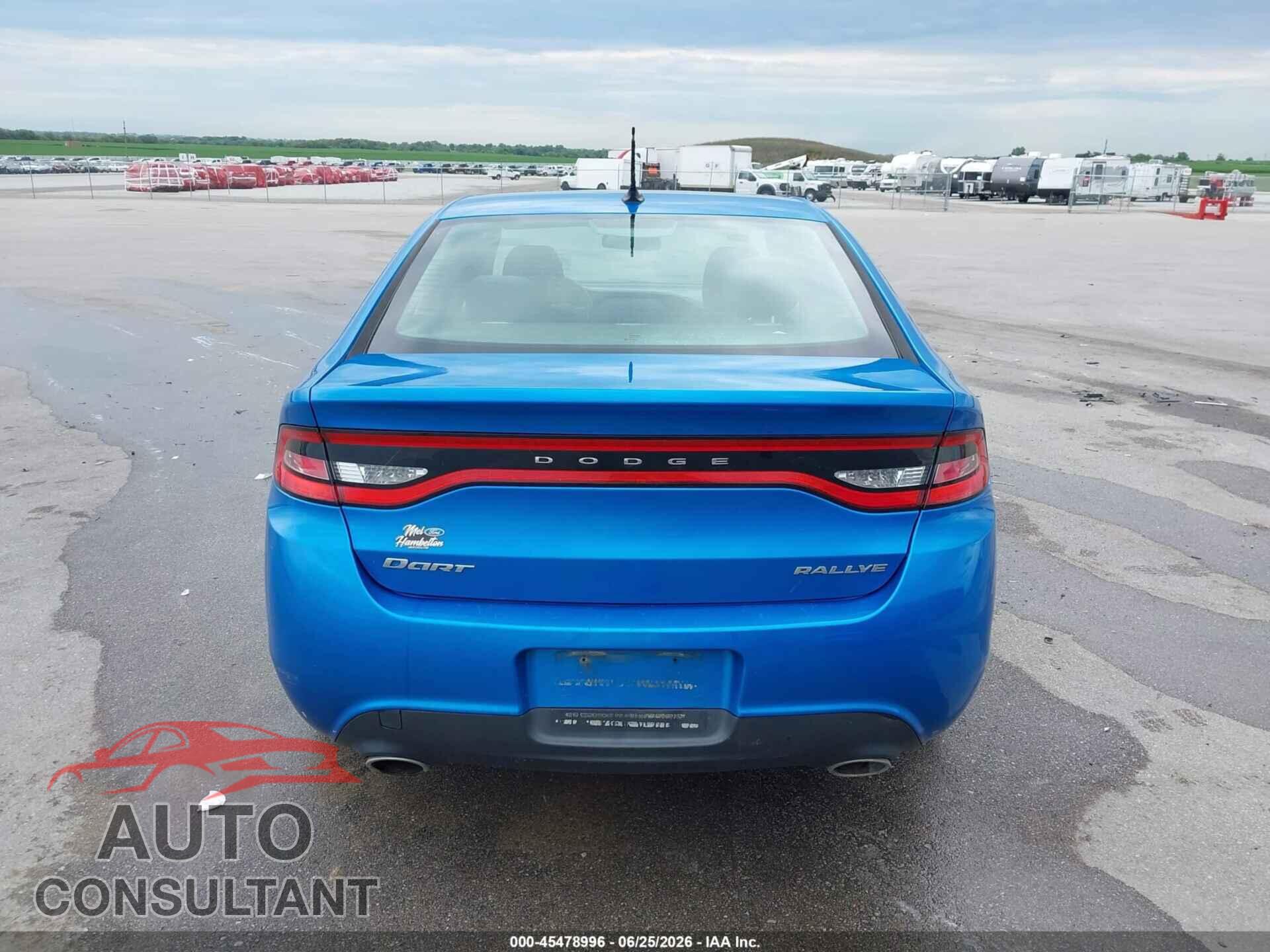 DODGE DART 2015 - 1C3CDFBB5FD345033