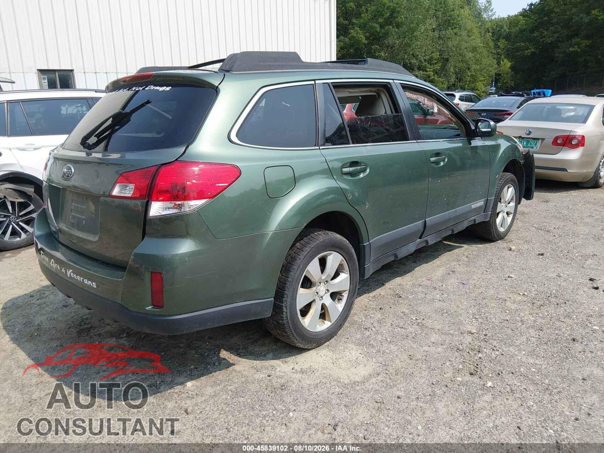 SUBARU OUTBACK 2012 - 4S4BRBCC4C3302972