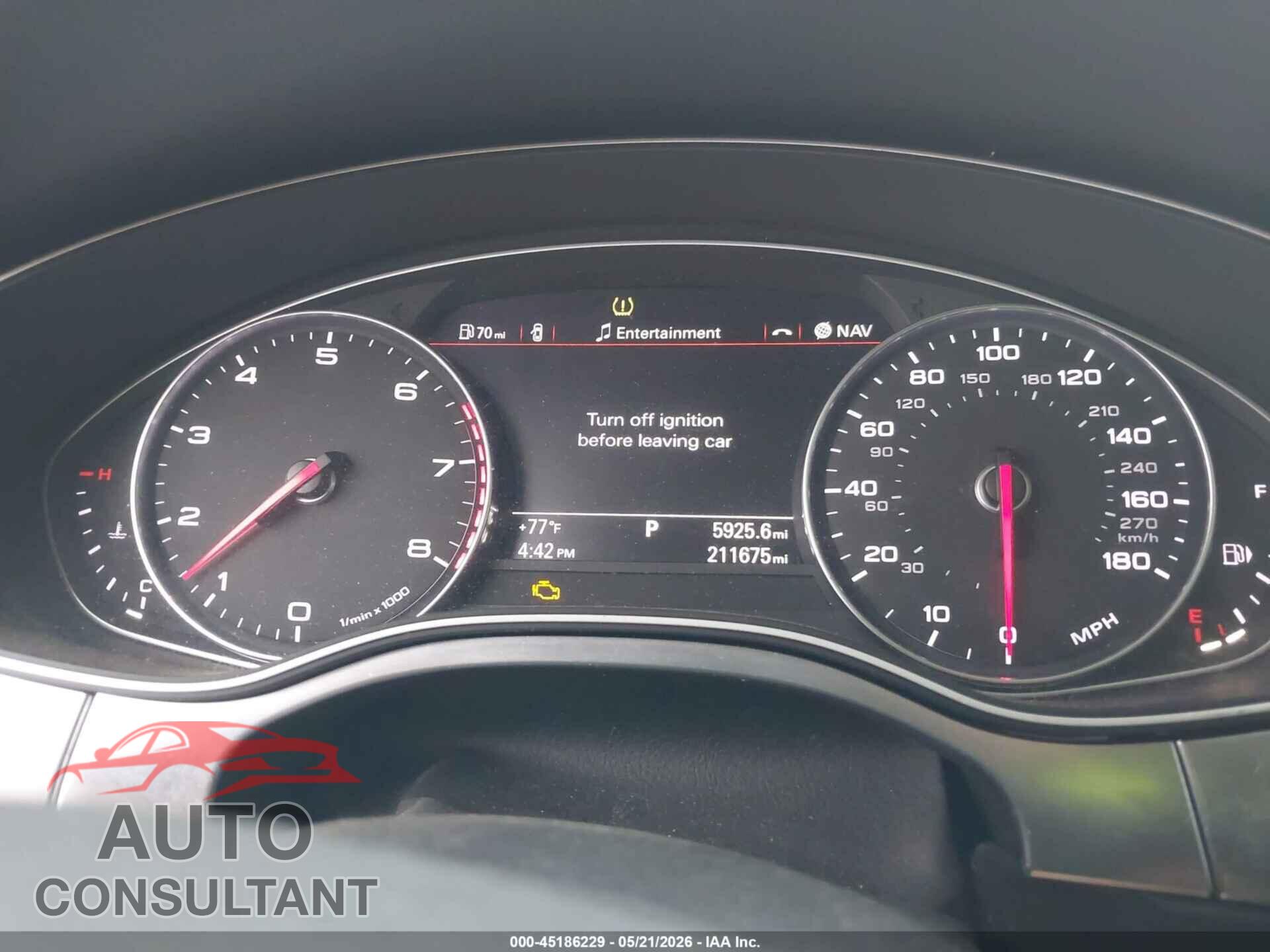 AUDI A7 2013 - WAU2GAFC7DN081855