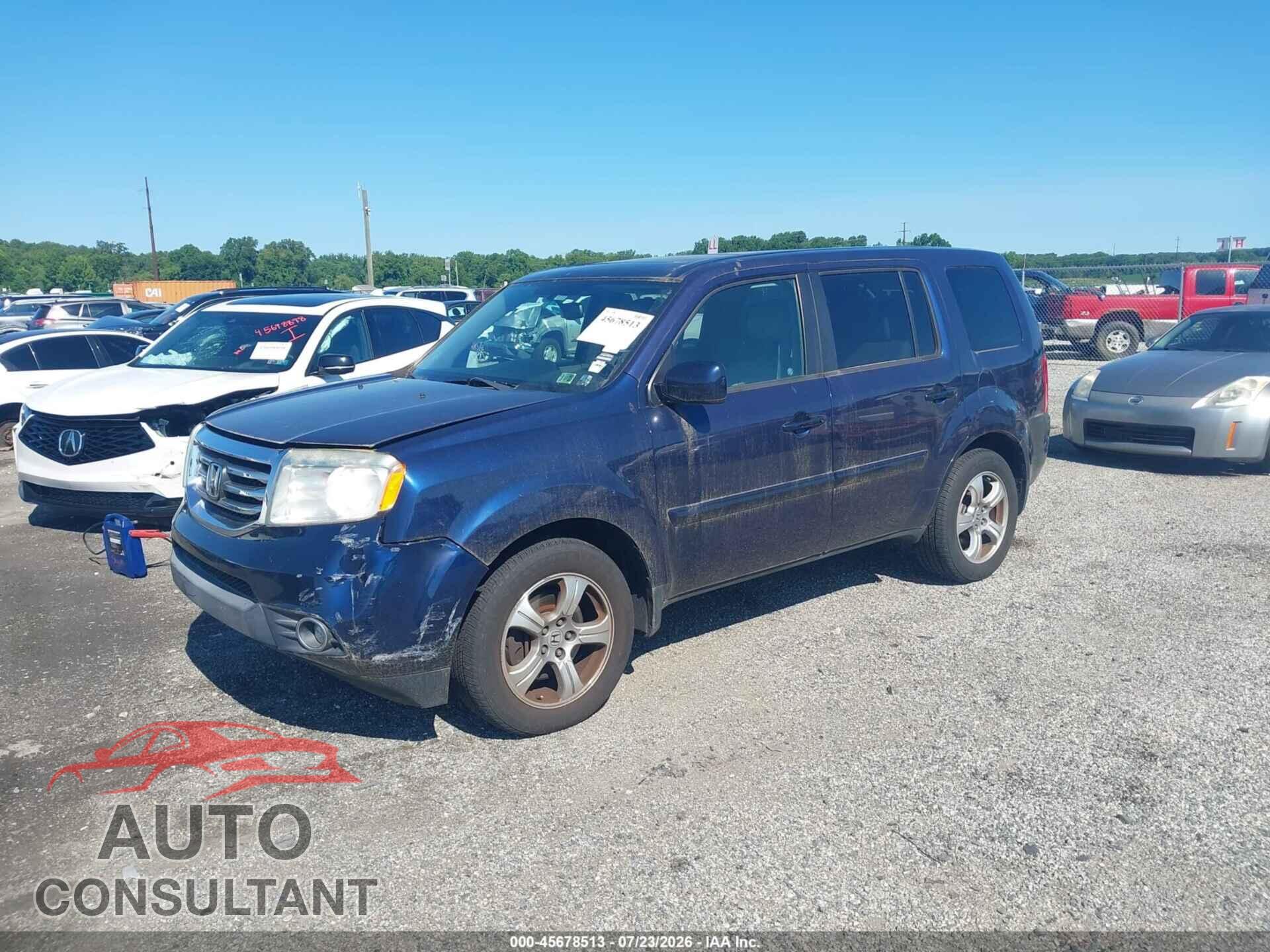 HONDA PILOT 2013 - 5FNYF3H5XDB032254