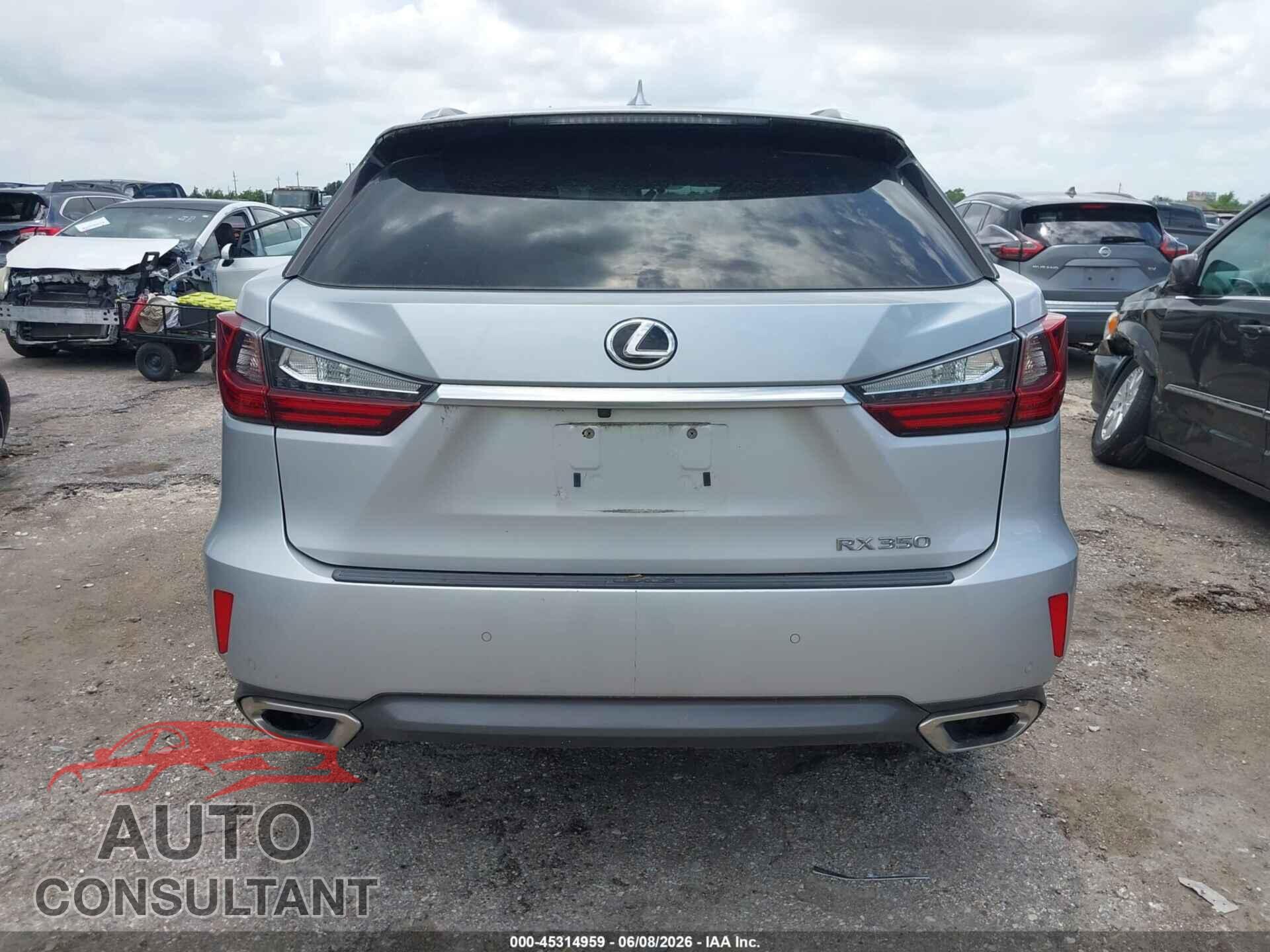 LEXUS RX 350 2016 - 2T2ZZMCA6GC007202