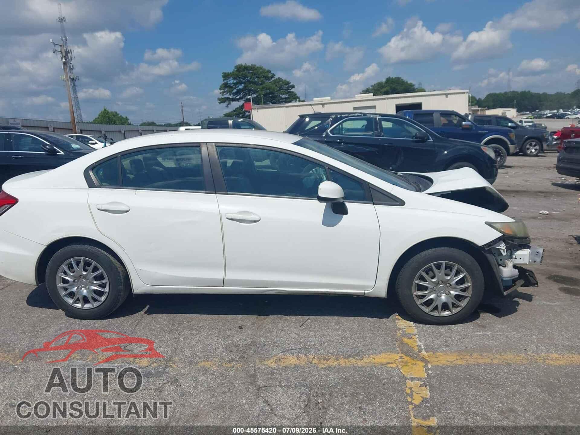 HONDA CIVIC 2013 - 19XFB2F54DE035057