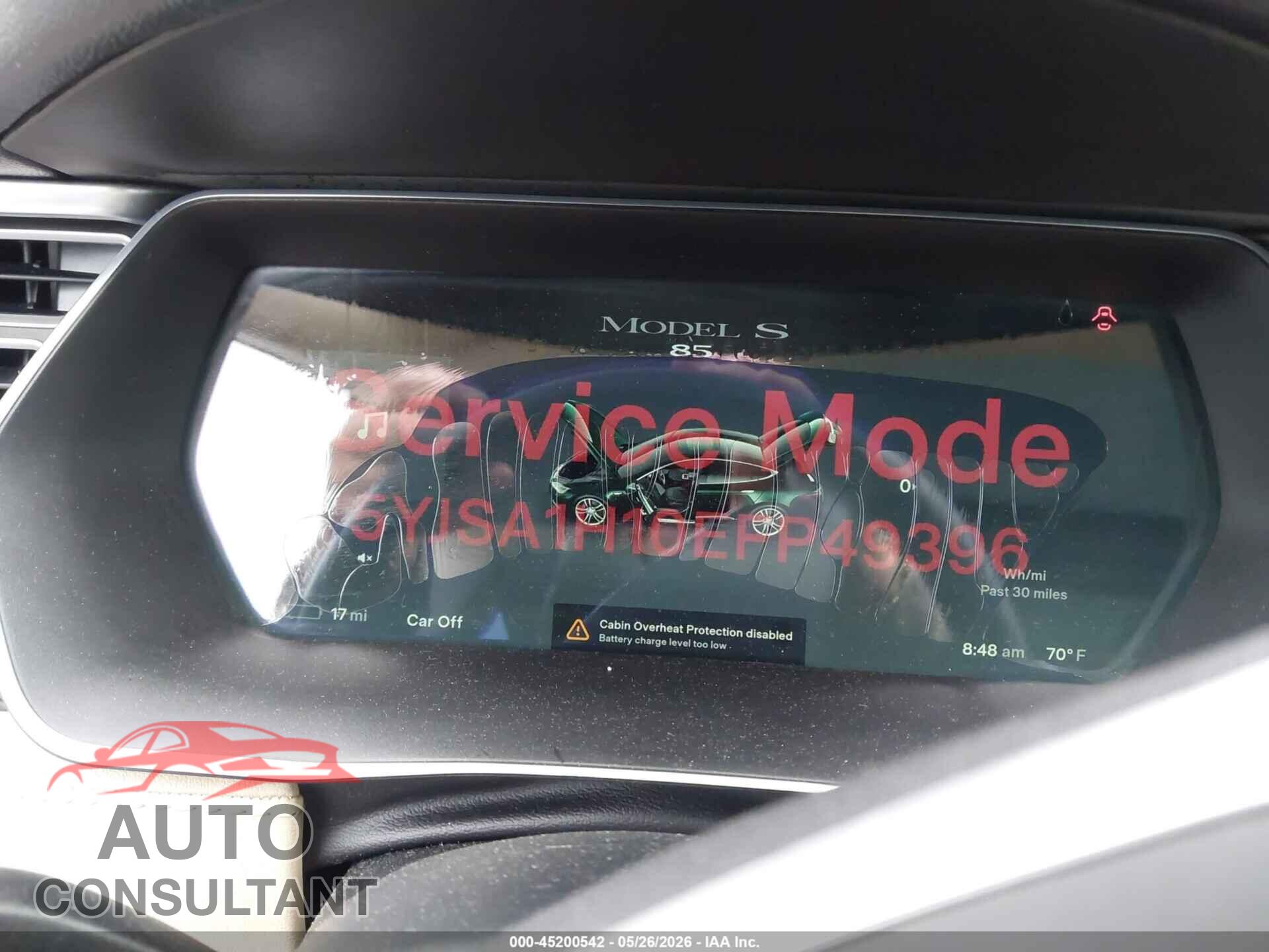 TESLA MODEL S 2014 - 5YJSA1H10EFP49396