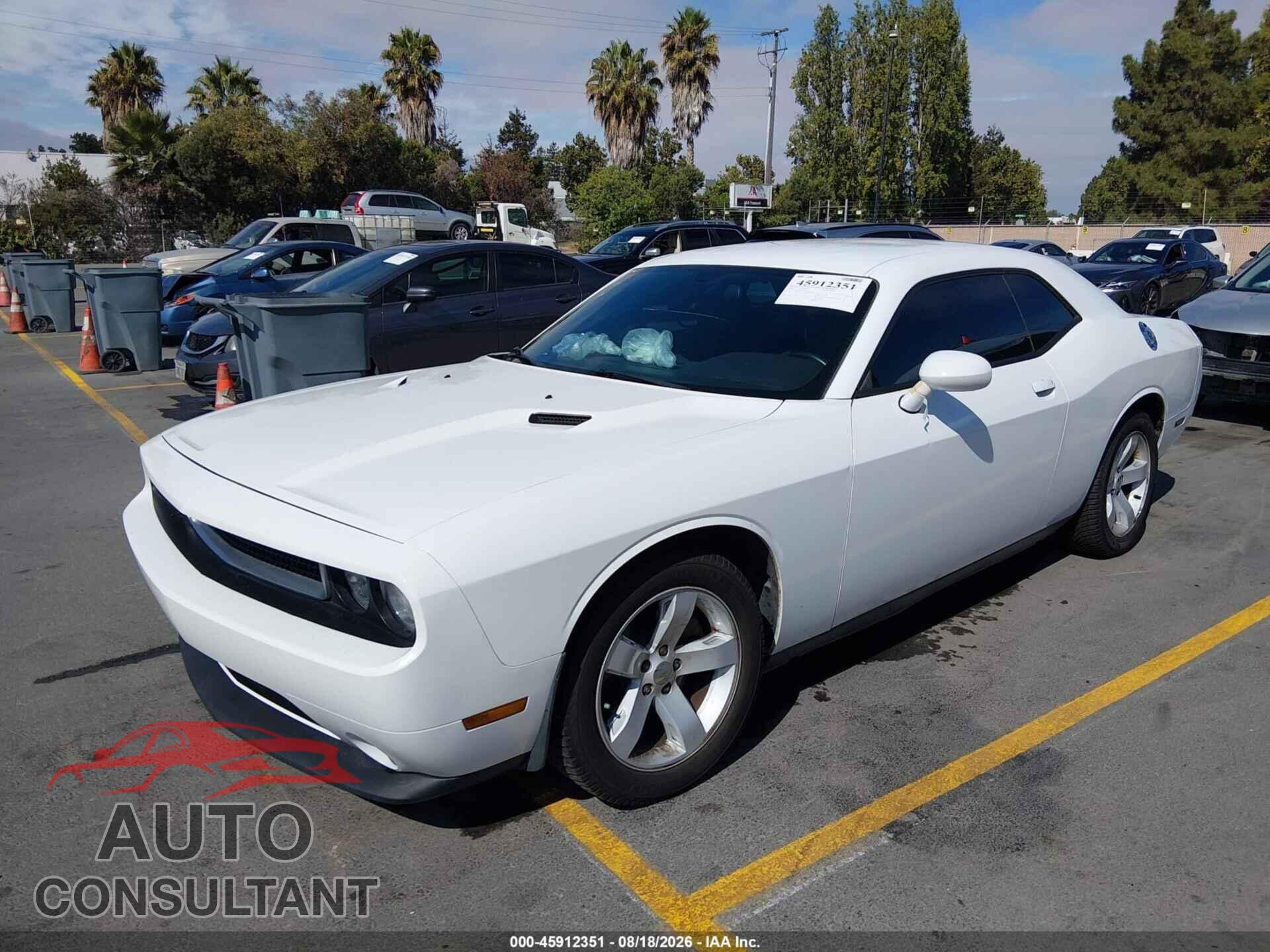 DODGE CHALLENGER 2012 - 2C3CDYAG0CH258745