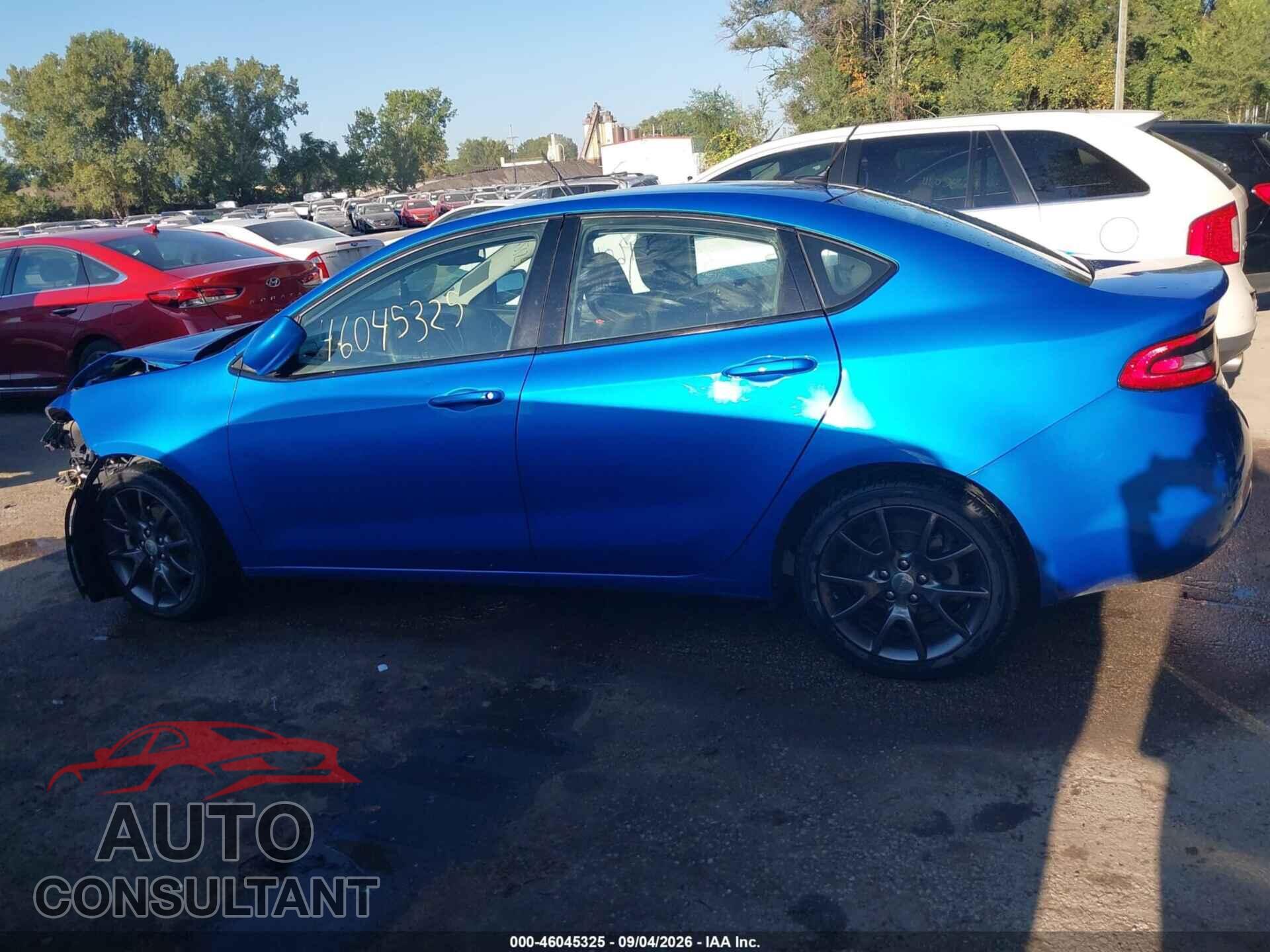 DODGE DART 2016 - 1C3CDFAA9GD555872