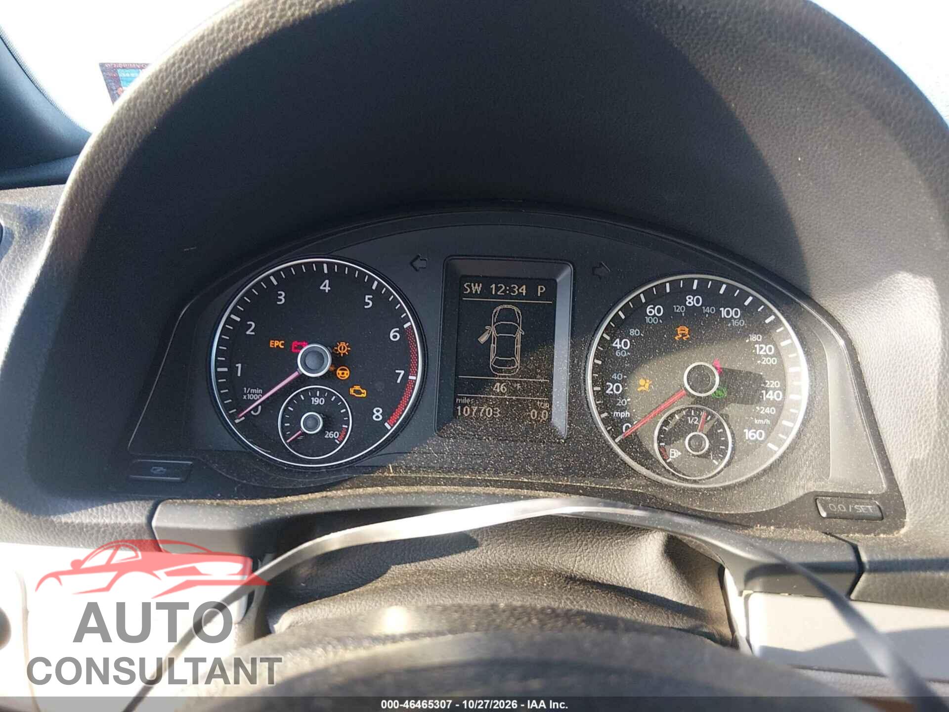 VOLKSWAGEN EOS 2012 - WVWBW7AH7CV005286