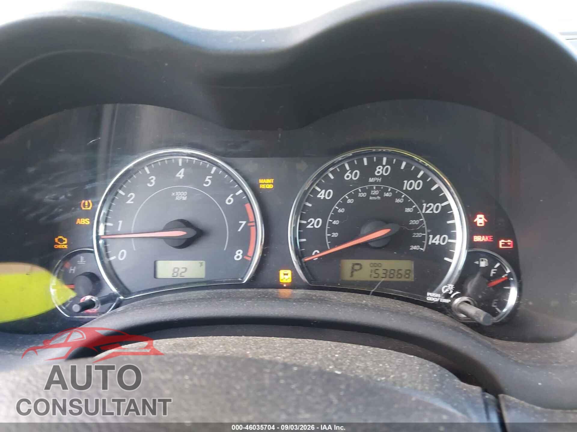 TOYOTA COROLLA 2013 - 5YFBU4EE9DP093380