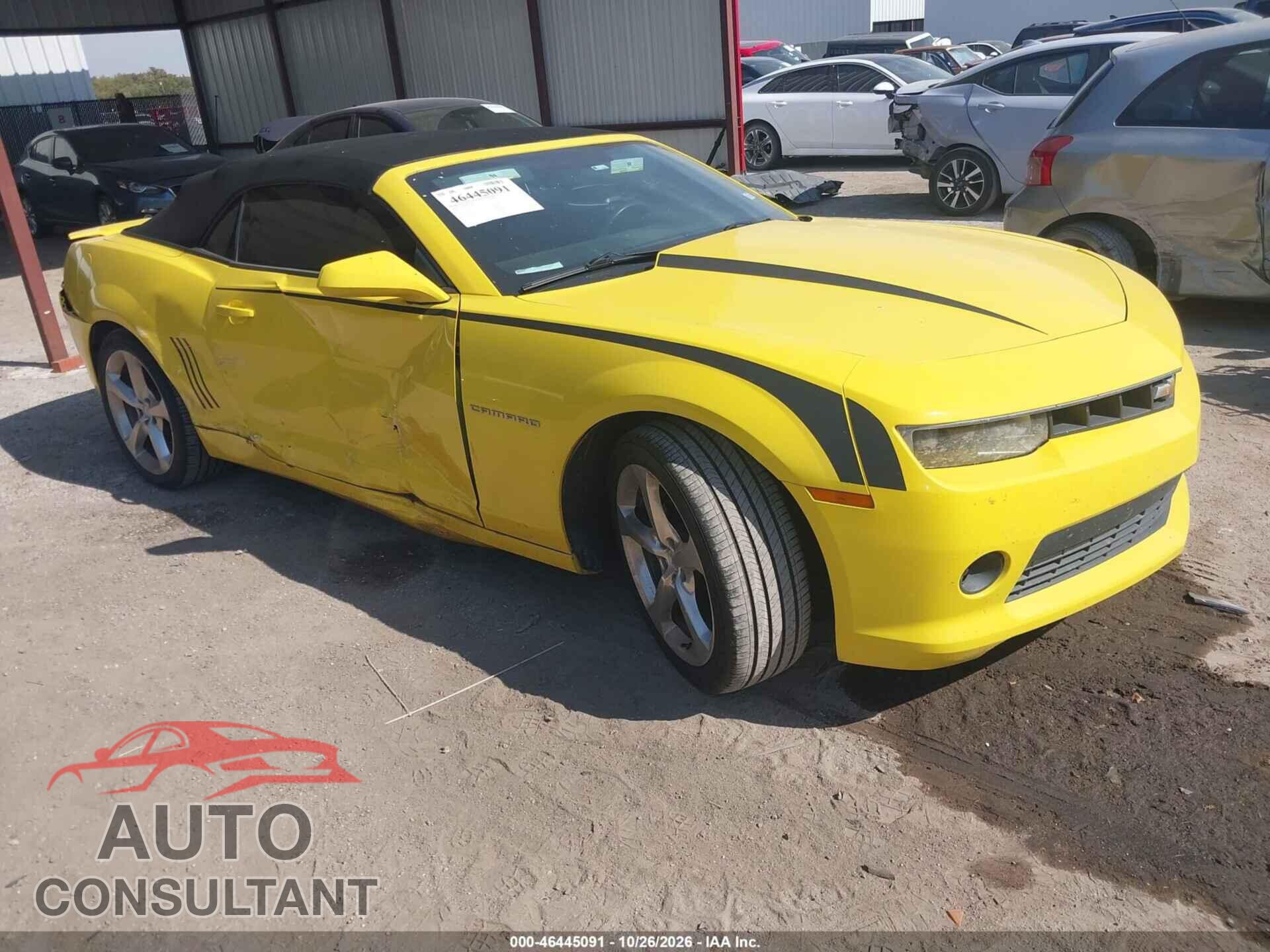 CHEVROLET CAMARO 2014 - 2G1FC3D34E9293205