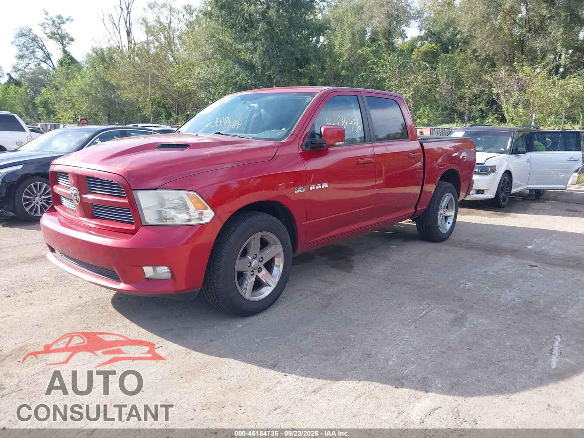 DODGE RAM 1500 2010 - 1D7RV1CTXAS259370