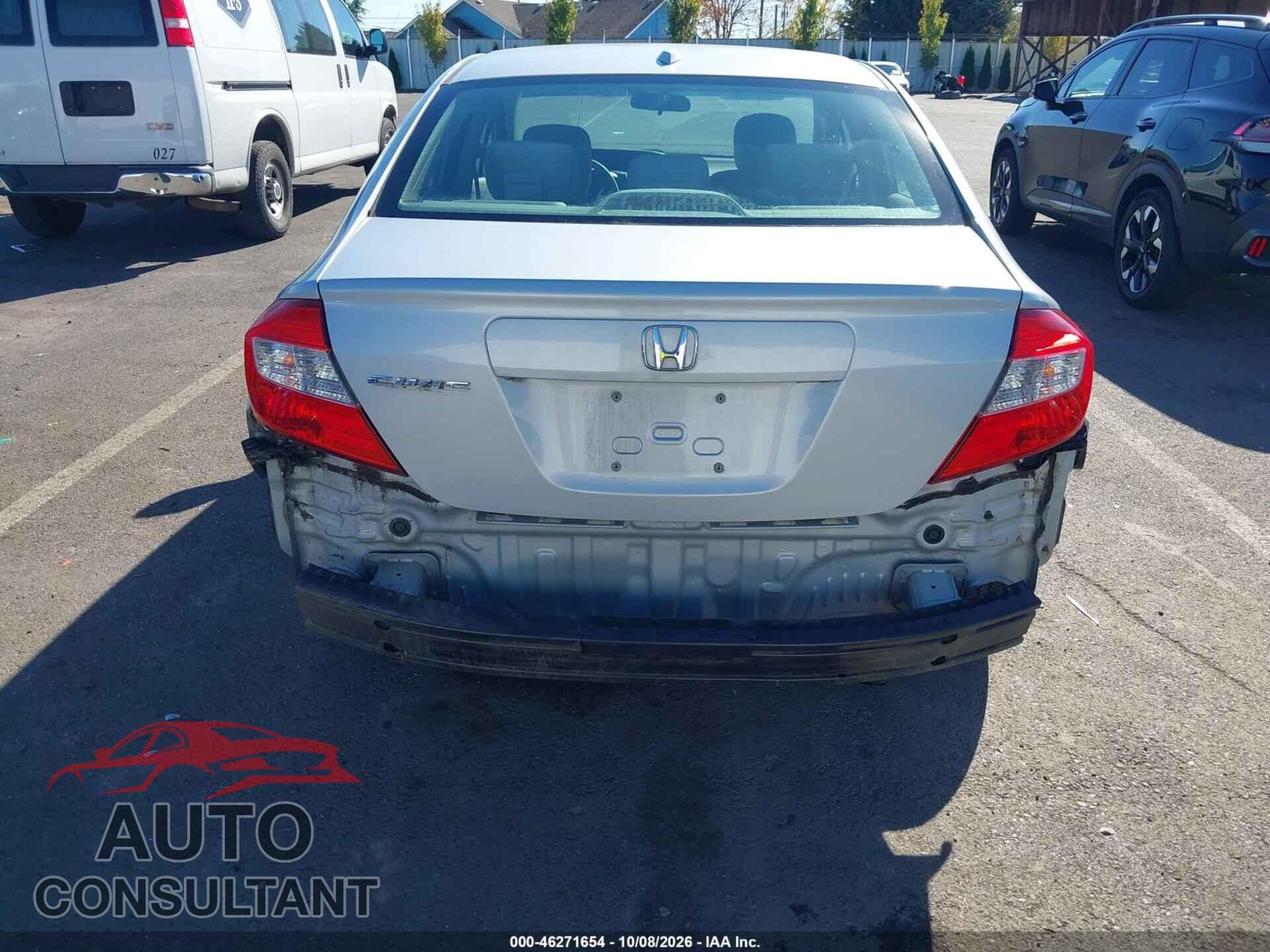 HONDA CIVIC 2012 - 2HGFB2F82CH551433
