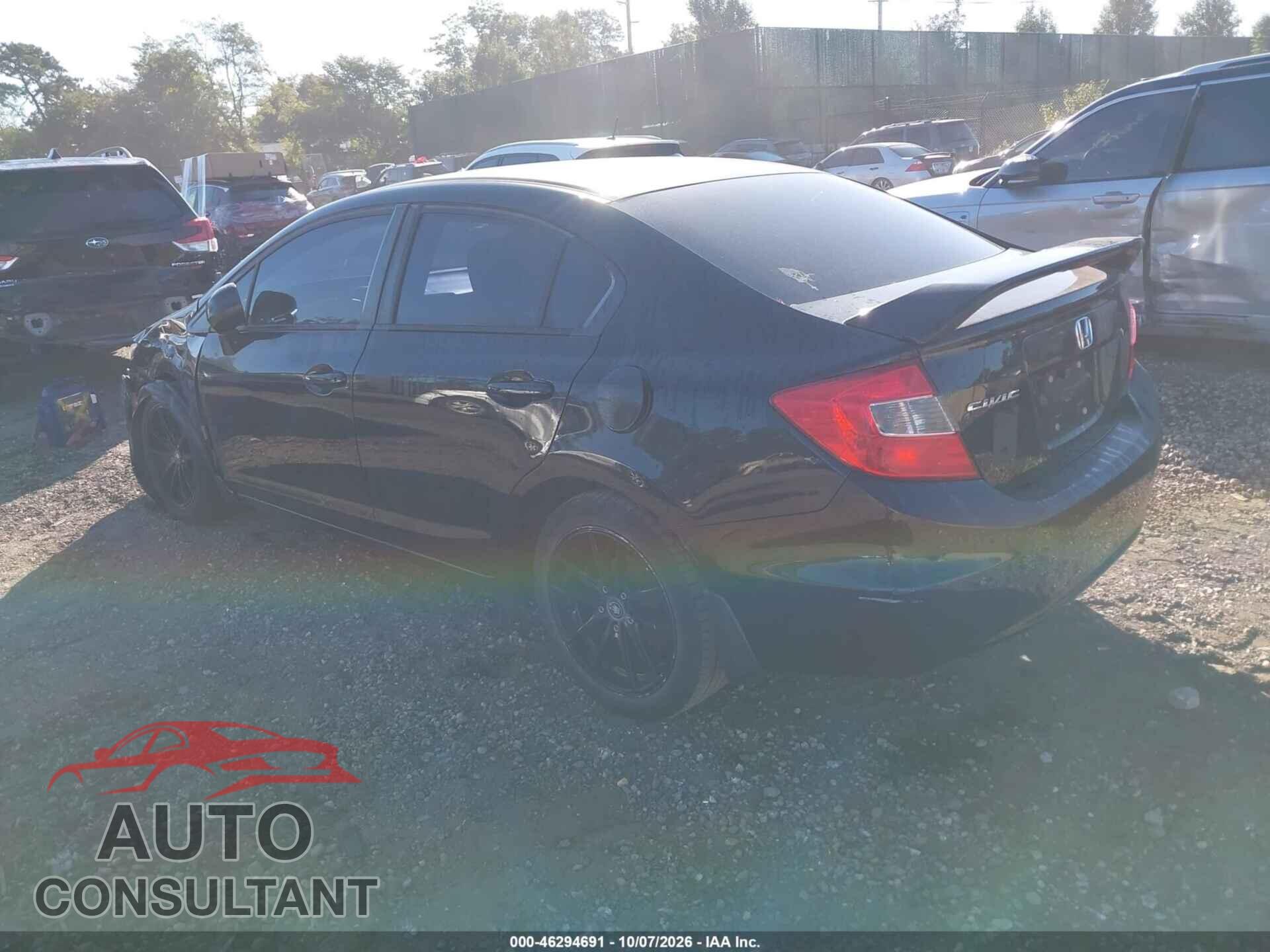 HONDA CIVIC 2012 - 19XFB2F50CE313502