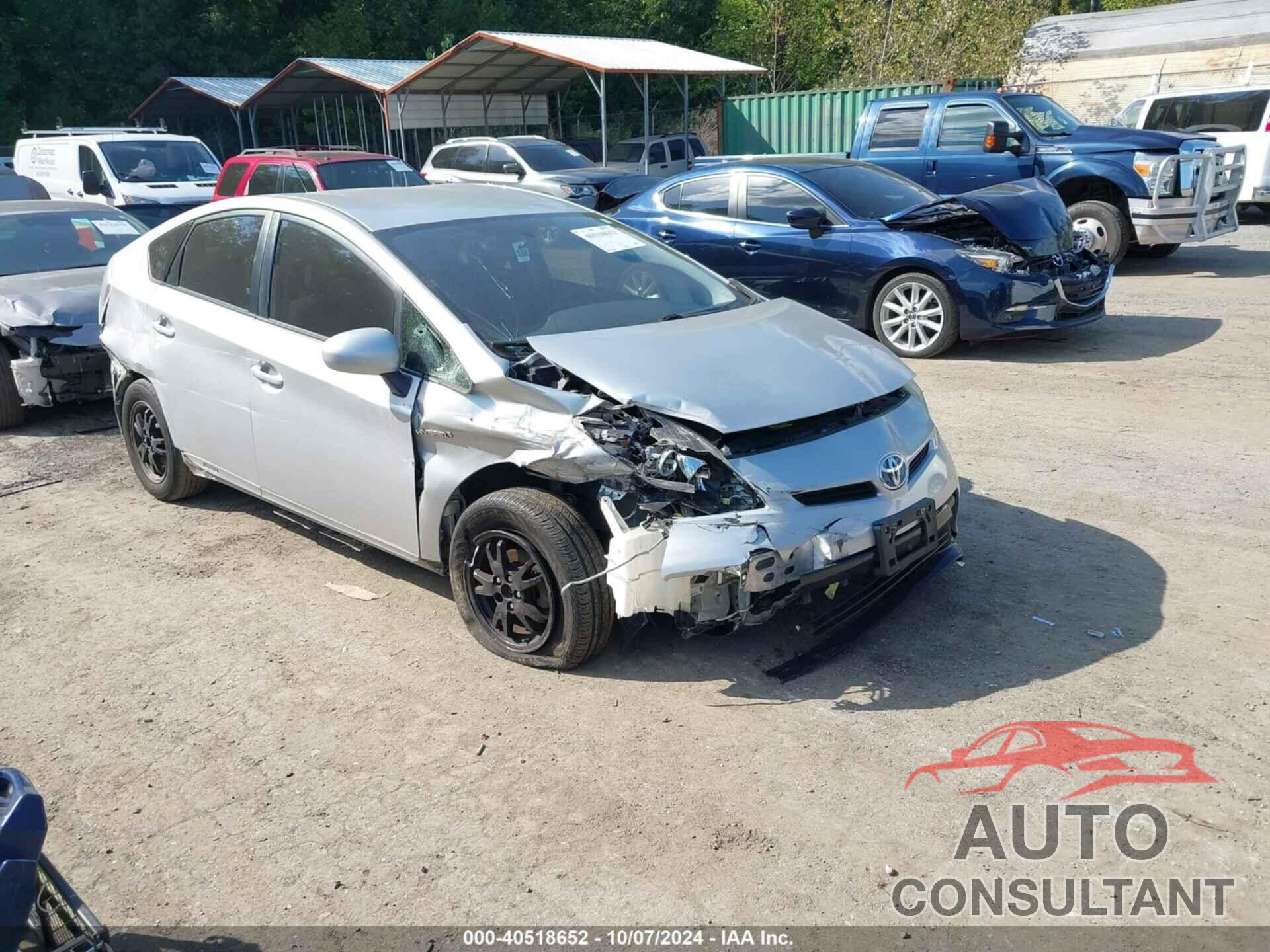 TOYOTA PRIUS 2012 - JTDKN3DU6C5500275