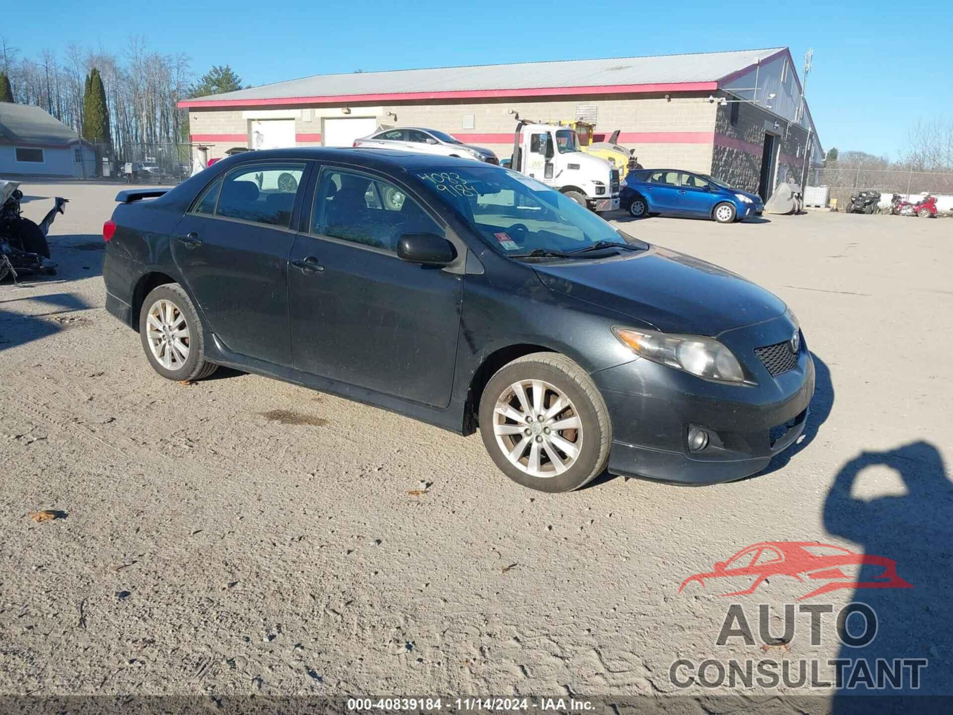 TOYOTA COROLLA 2009 - 1NXBU40E89Z084554