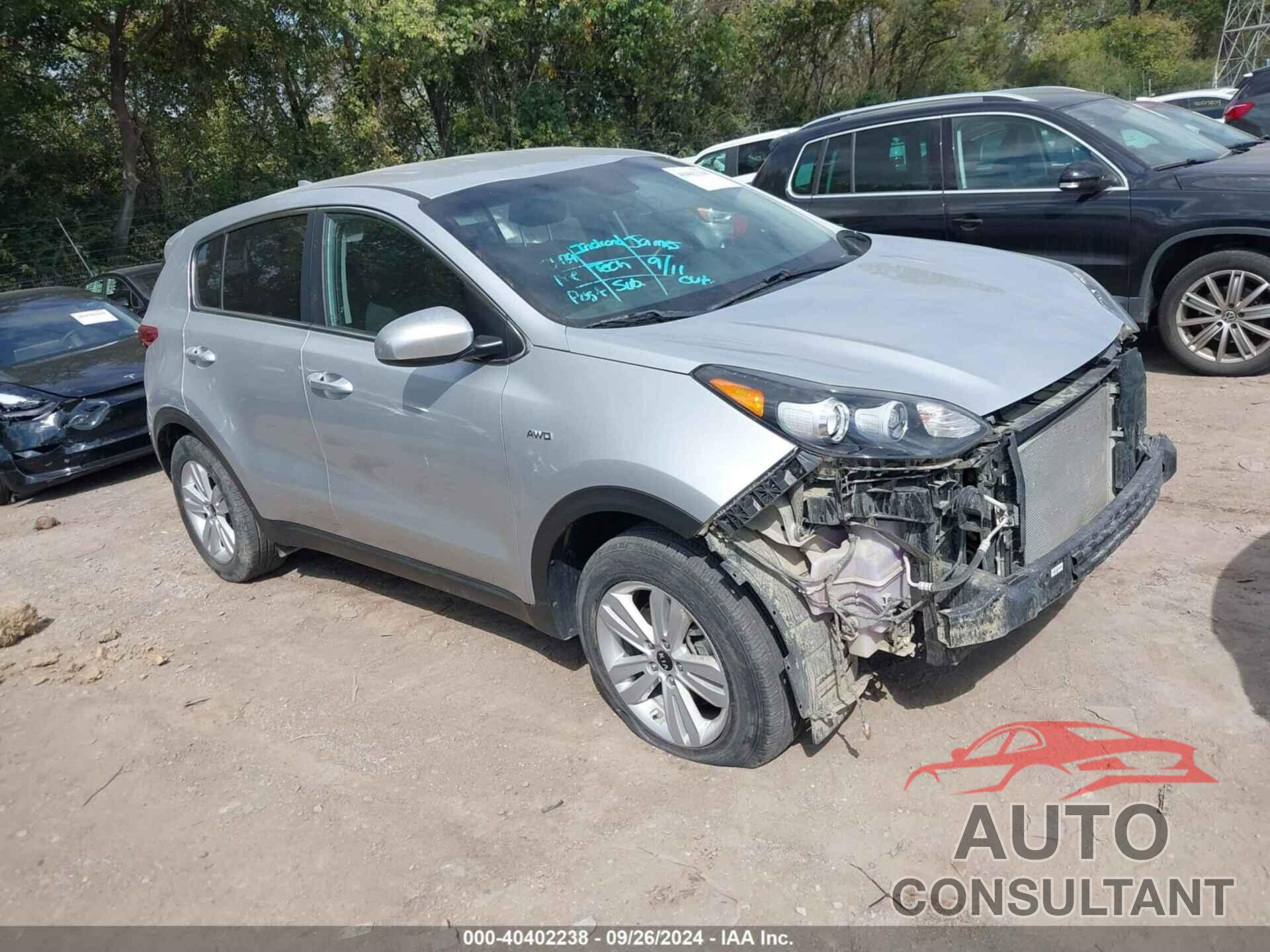 KIA SPORTAGE 2019 - KNDPMCAC3K7583218